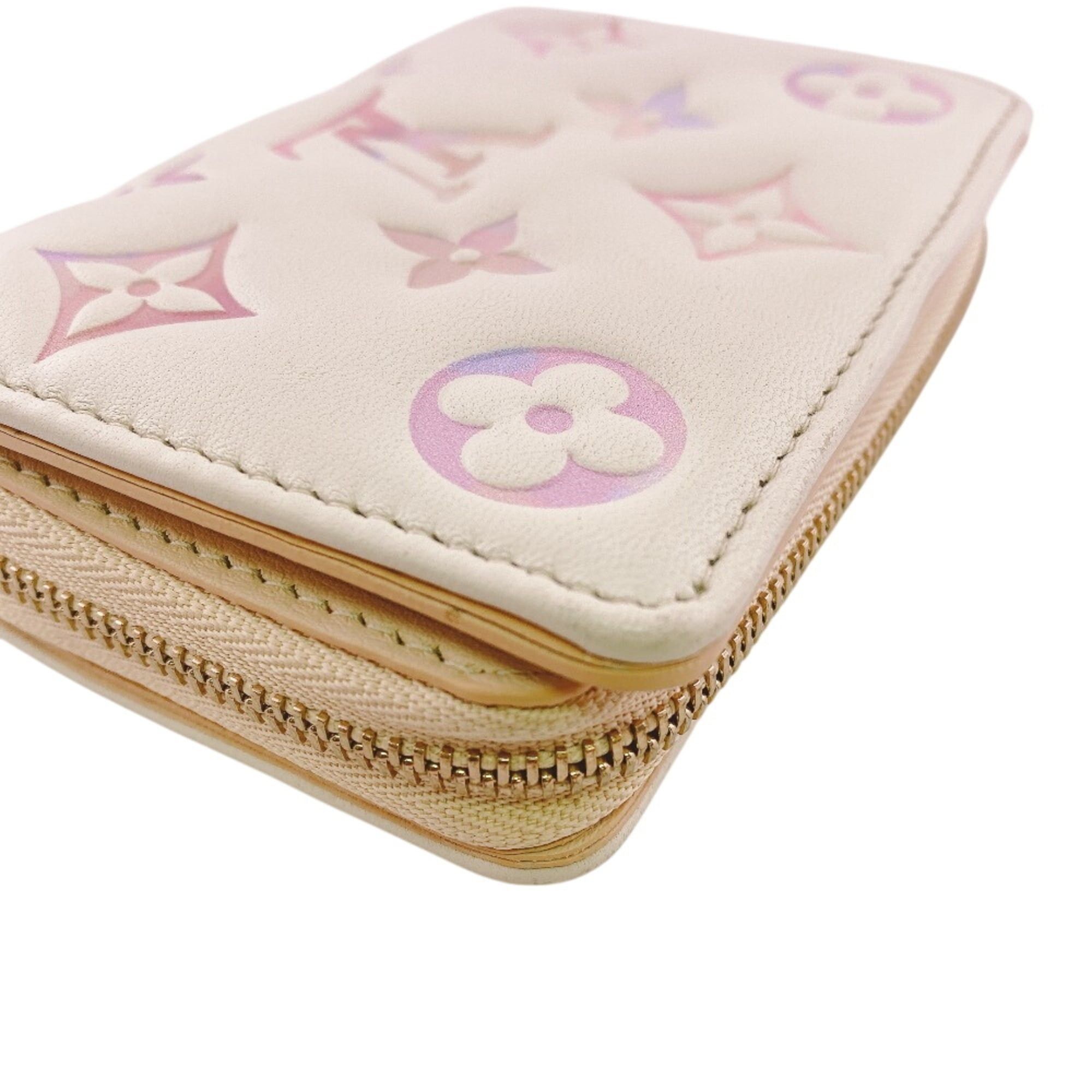 Louis Vuitton Louis Vuitton M25601 Portefeuille Lou Monogram Empreinte Bi-fold Wallet Pink Size ONE SIZE - 5 Thumbnail