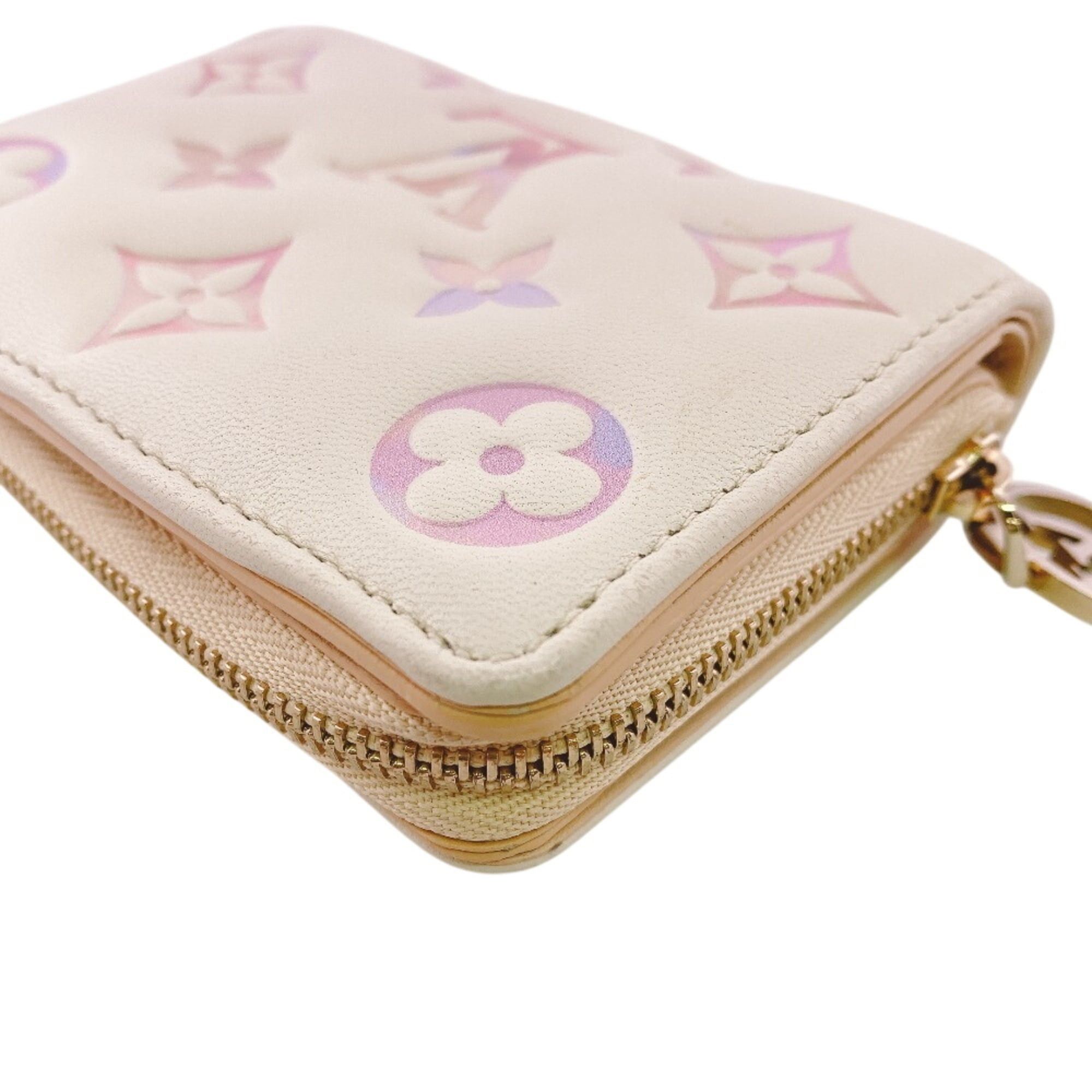 Louis Vuitton Louis Vuitton M25601 Portefeuille Lou Monogram Empreinte Bi-fold Wallet Pink Size ONE SIZE - 4 Thumbnail