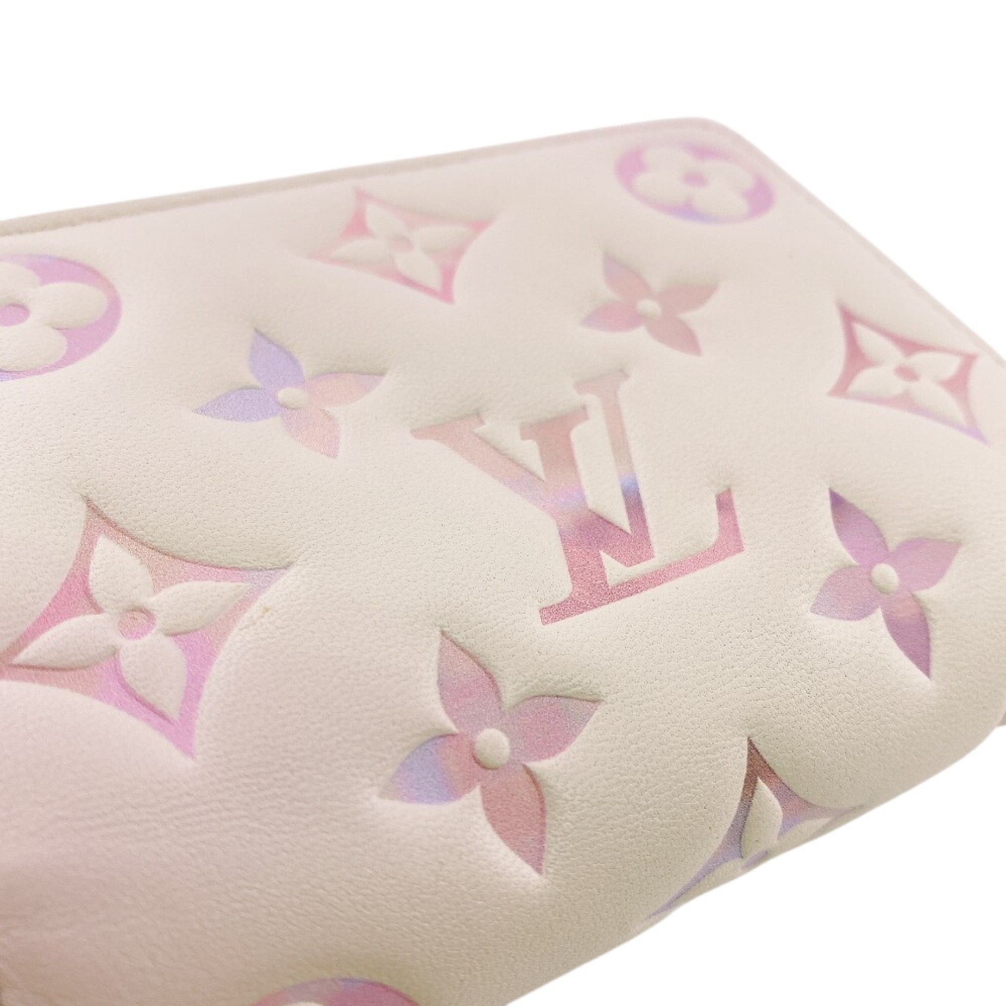 Louis Vuitton Louis Vuitton M25601 Portefeuille Lou Monogram Empreinte Bi-fold Wallet Pink Size ONE SIZE - 7 Thumbnail