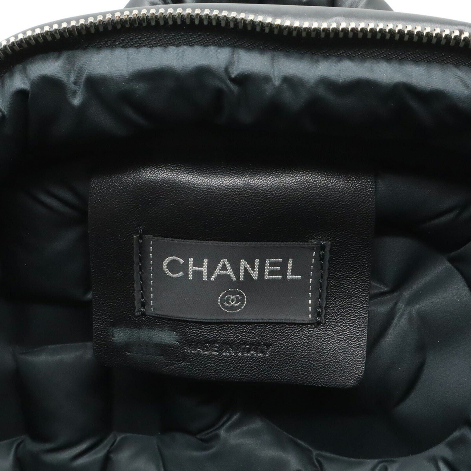 Chanel CHANEL Doudoune Coconeige Backpack, Rucksack, Daypack, Embossed Nylon, Black, A91933 Size ONE SIZE - 10 Thumbnail