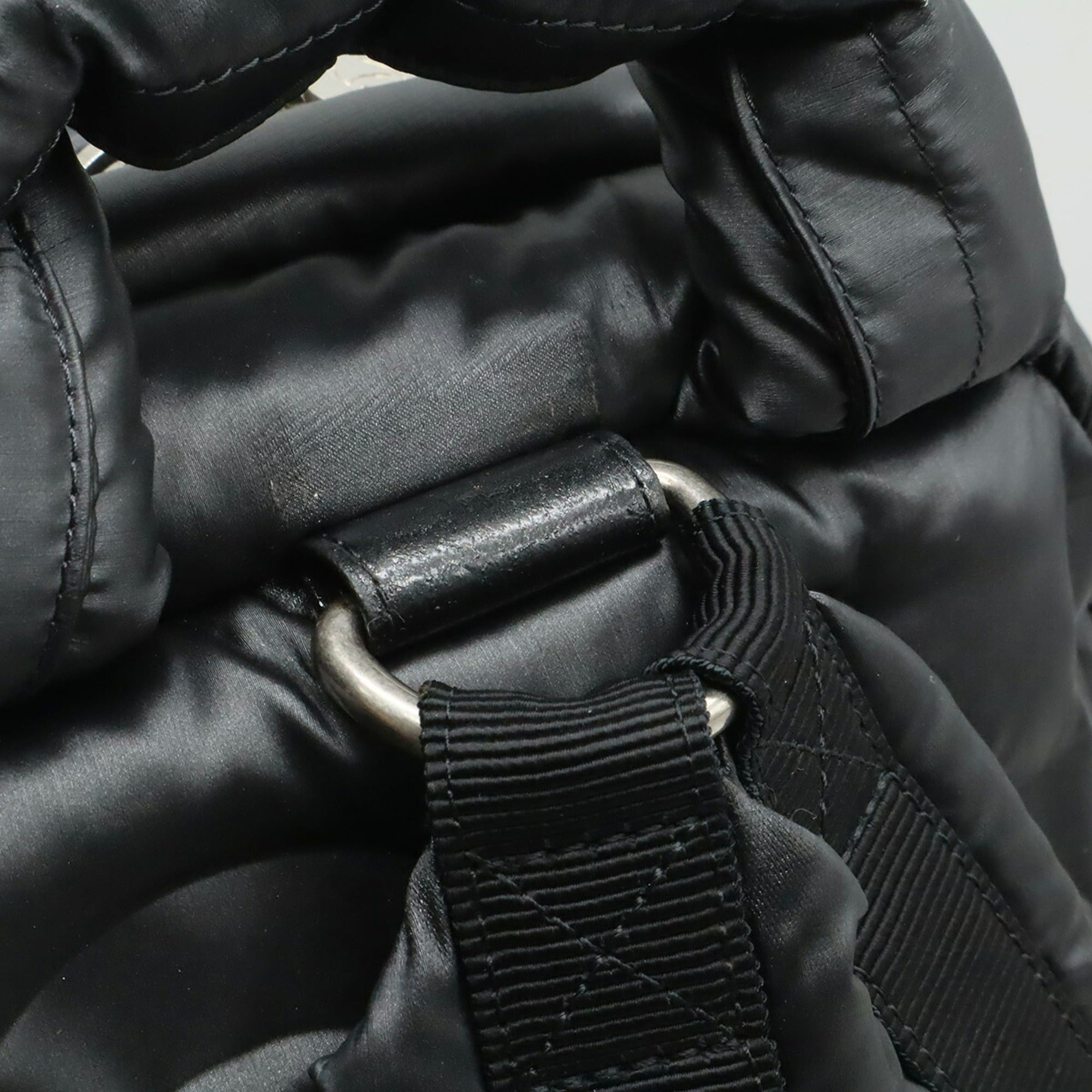 Chanel CHANEL Doudoune Coconeige Backpack, Rucksack, Daypack, Embossed Nylon, Black, A91933 Size ONE SIZE - 7 Thumbnail