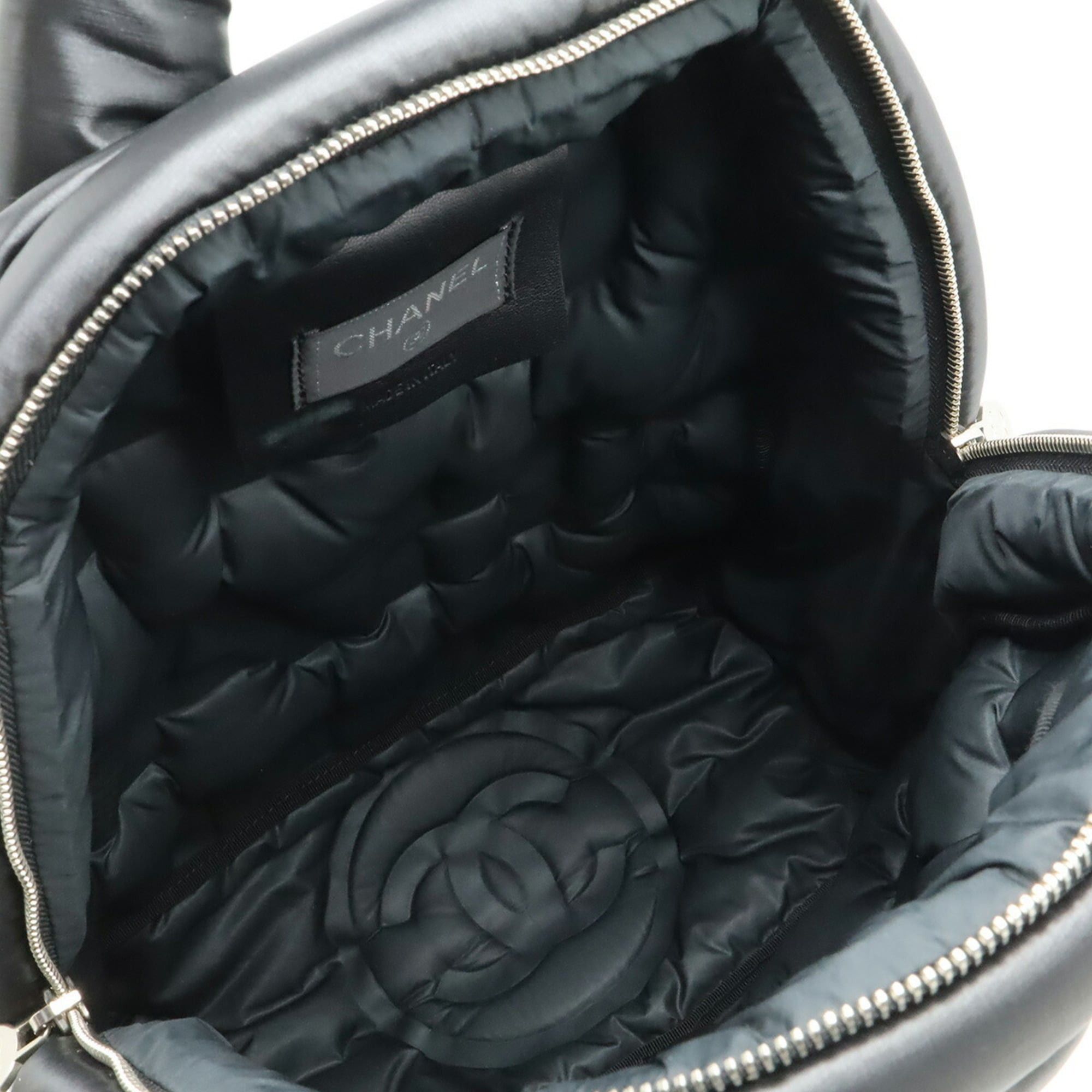Chanel CHANEL Doudoune Coconeige Backpack, Rucksack, Daypack, Embossed Nylon, Black, A91933 Size ONE SIZE - 9 Thumbnail