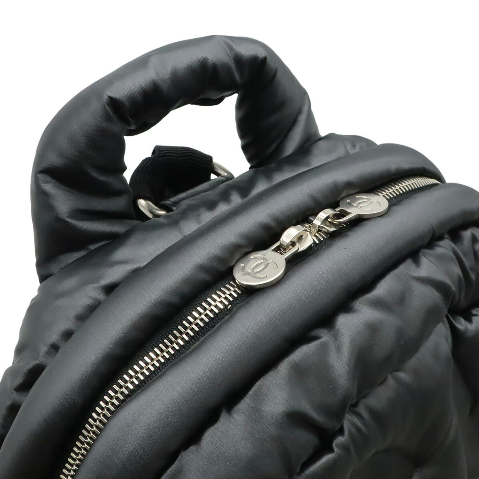 Chanel CHANEL Doudoune Coconeige Backpack, Rucksack, Daypack, Embossed Nylon, Black, A91933 Size ONE SIZE - 8 Thumbnail