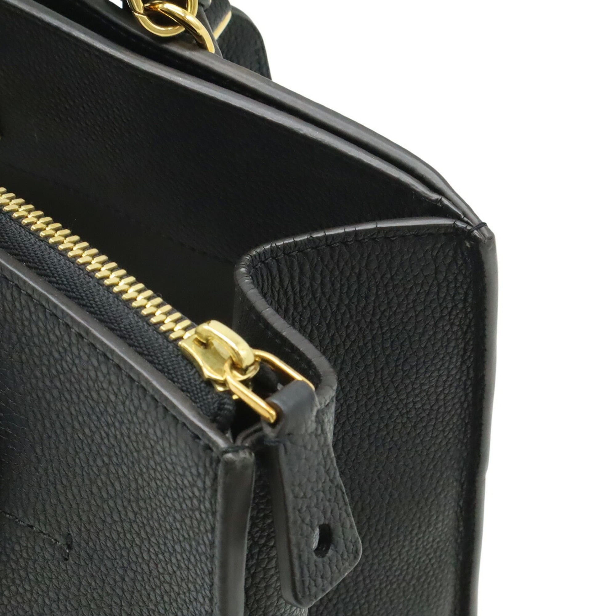 Louis Vuitton LOUIS VUITTON City Steamer MM Handbag/Shoulder Bag, Taurillon Leather, Noir Black, M53015 Size ONE SIZE - 7 Thumbnail