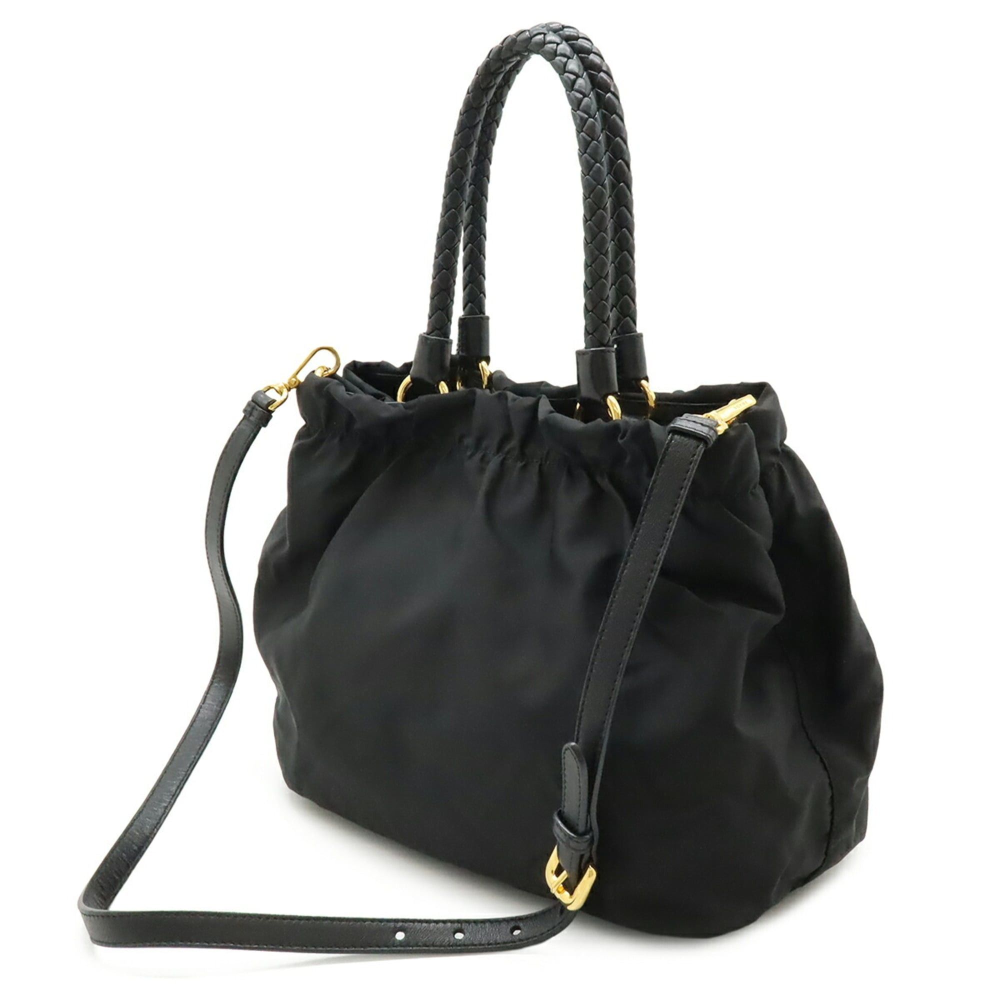 Prada PRADA Ribbon Handbag Tote Bag Shoulder Nylon NERO Black BN1778 Size ONE SIZE - 3 Thumbnail