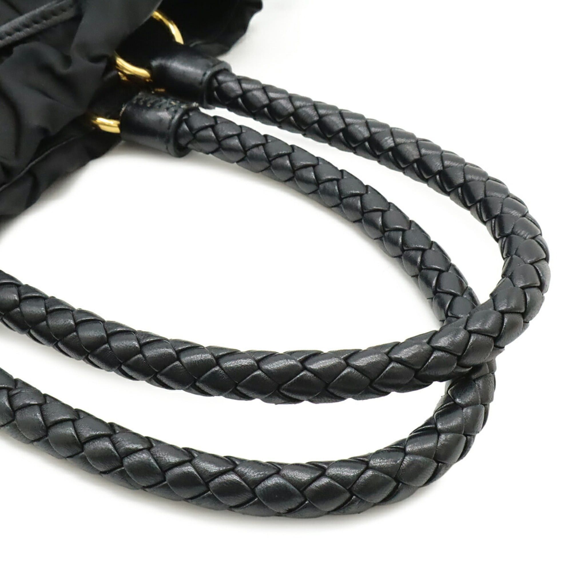 Prada PRADA Ribbon Handbag Tote Bag Shoulder Nylon NERO Black BN1778 Size ONE SIZE - 5 Thumbnail