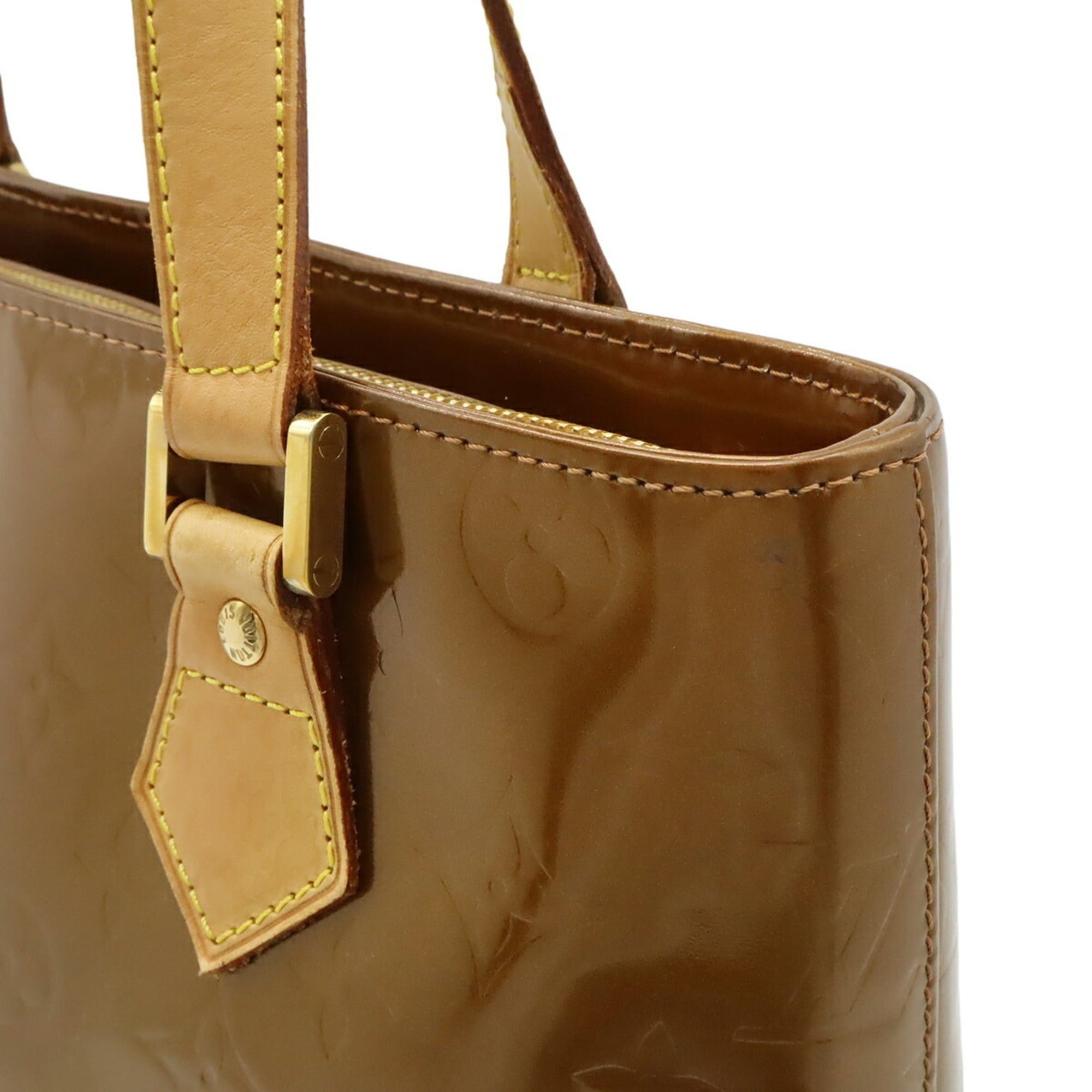 Louis Vuitton Louis Vuitton Monogram Vernis Houston Tote Bag Shoulder Enamel Bronze M91122 Size ONE SIZE - 9 Thumbnail