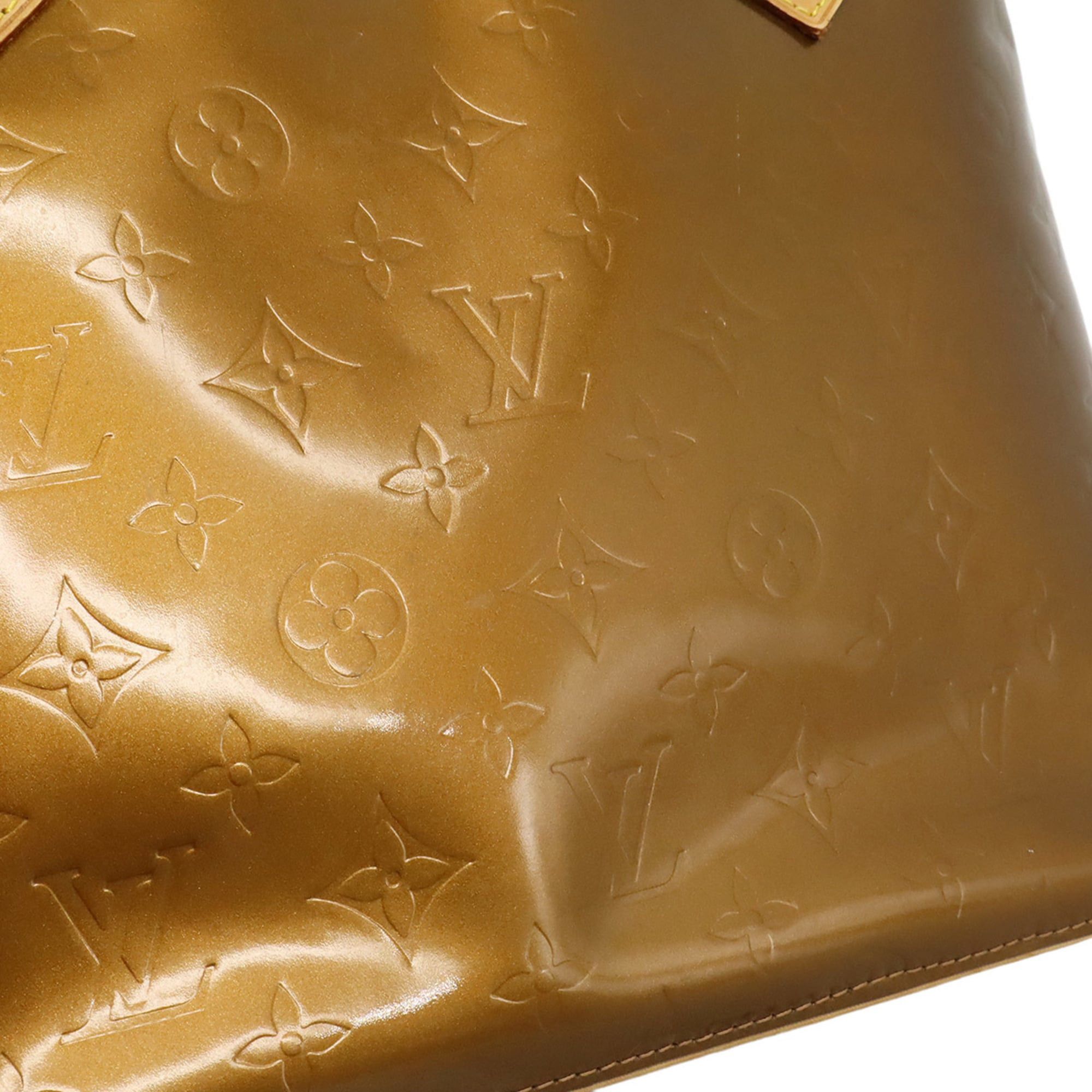 Louis Vuitton Louis Vuitton Monogram Vernis Houston Tote Bag Shoulder Enamel Bronze M91122 Size ONE SIZE - 10 Thumbnail