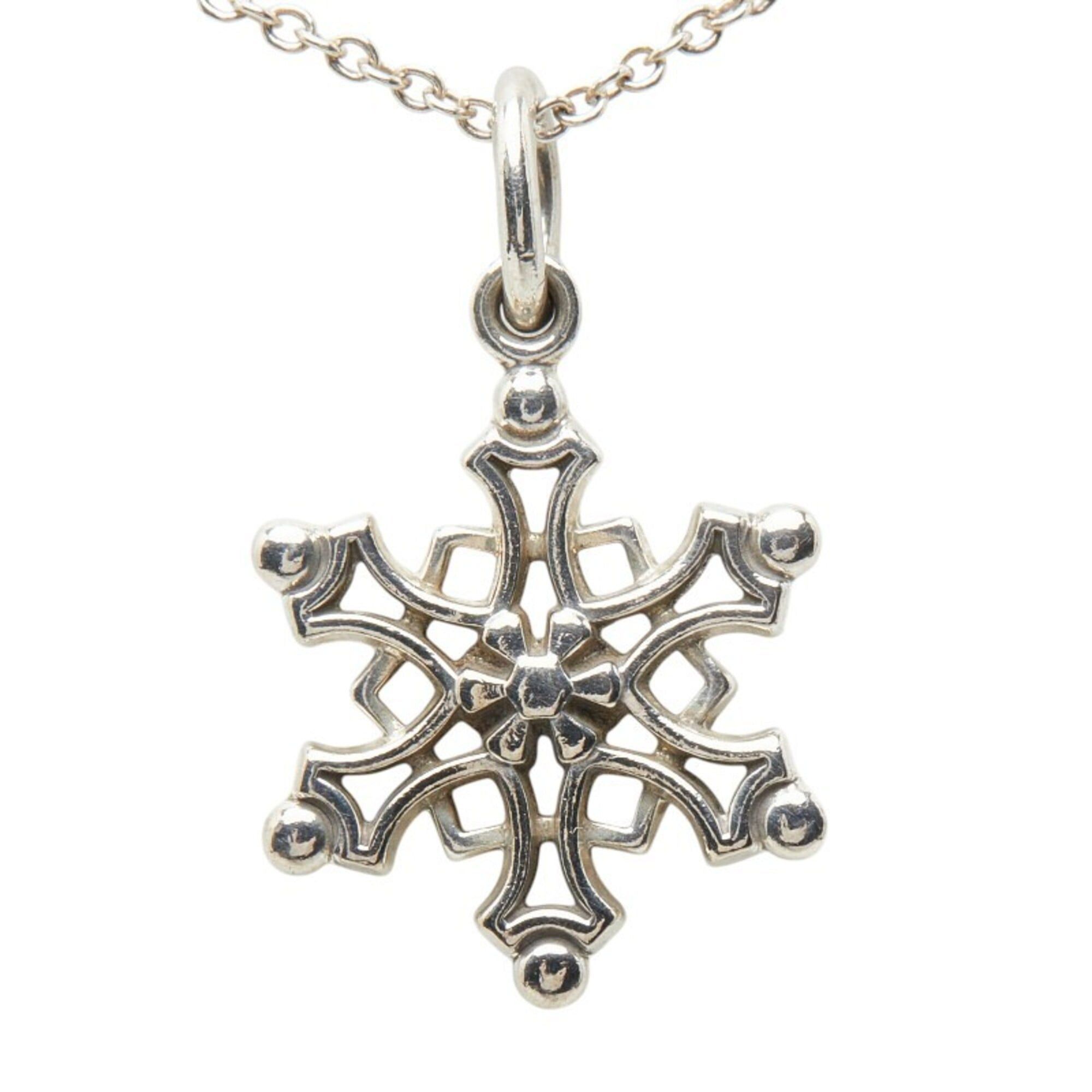 Tiffany & Co. Tiffany & Co. Snowflake Pendant Necklace, SV925 Silver, Women's. Size ONE SIZE - 2 Thumbnail