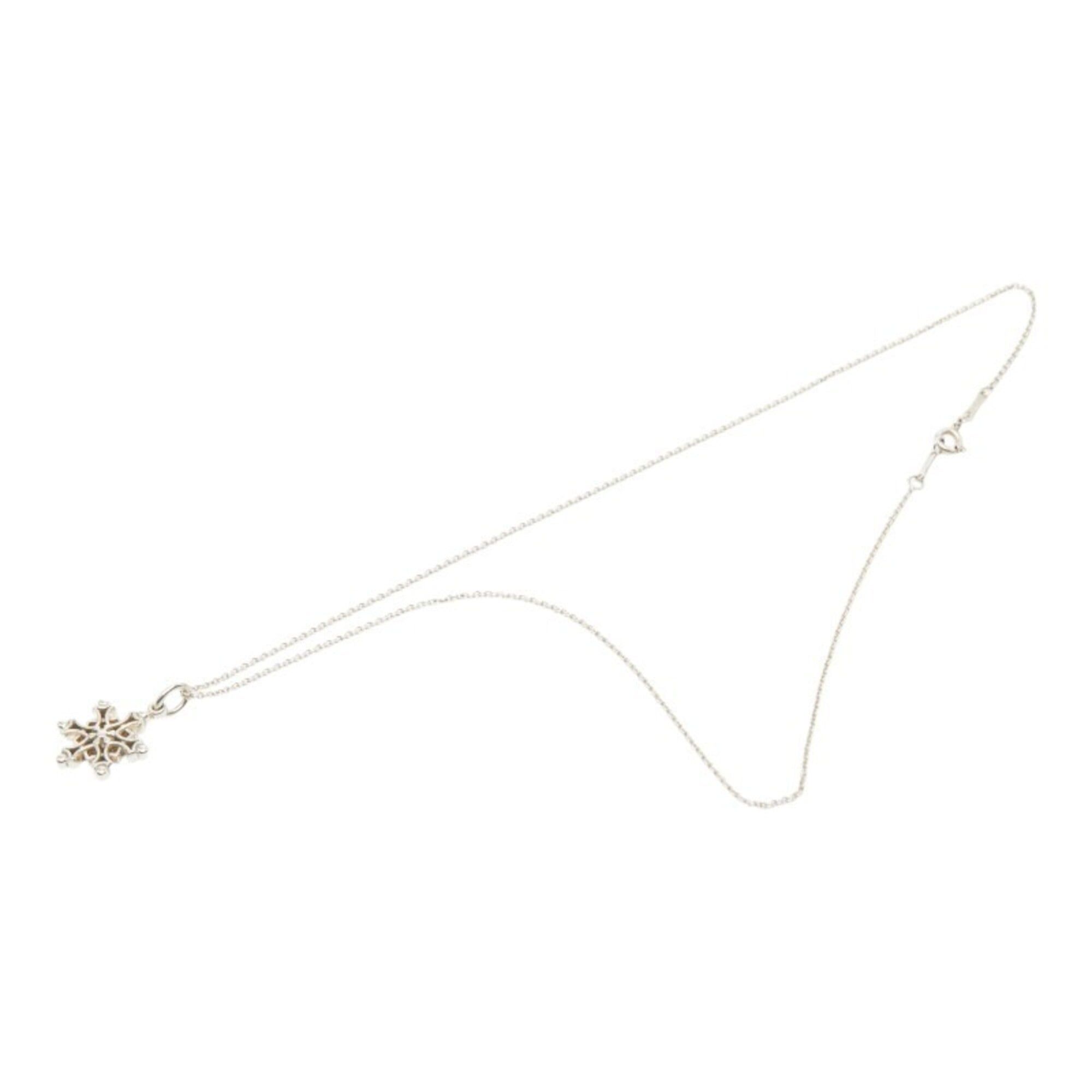Tiffany & Co. Tiffany & Co. Snowflake Pendant Necklace, SV925 Silver, Women's. Size ONE SIZE - 4 Thumbnail