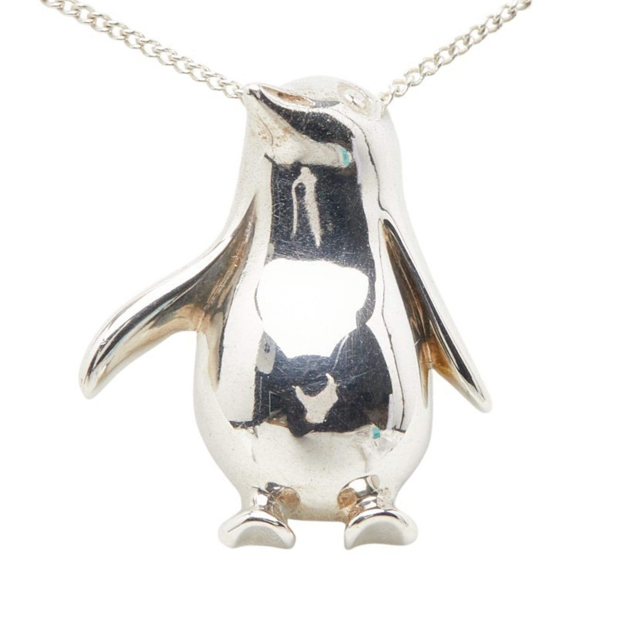 Tiffany & Co. Tiffany & Co. Penguin Motif Chain Pendant Necklace, SV925 Silver, Women's. Size ONE SIZE - 3 Thumbnail