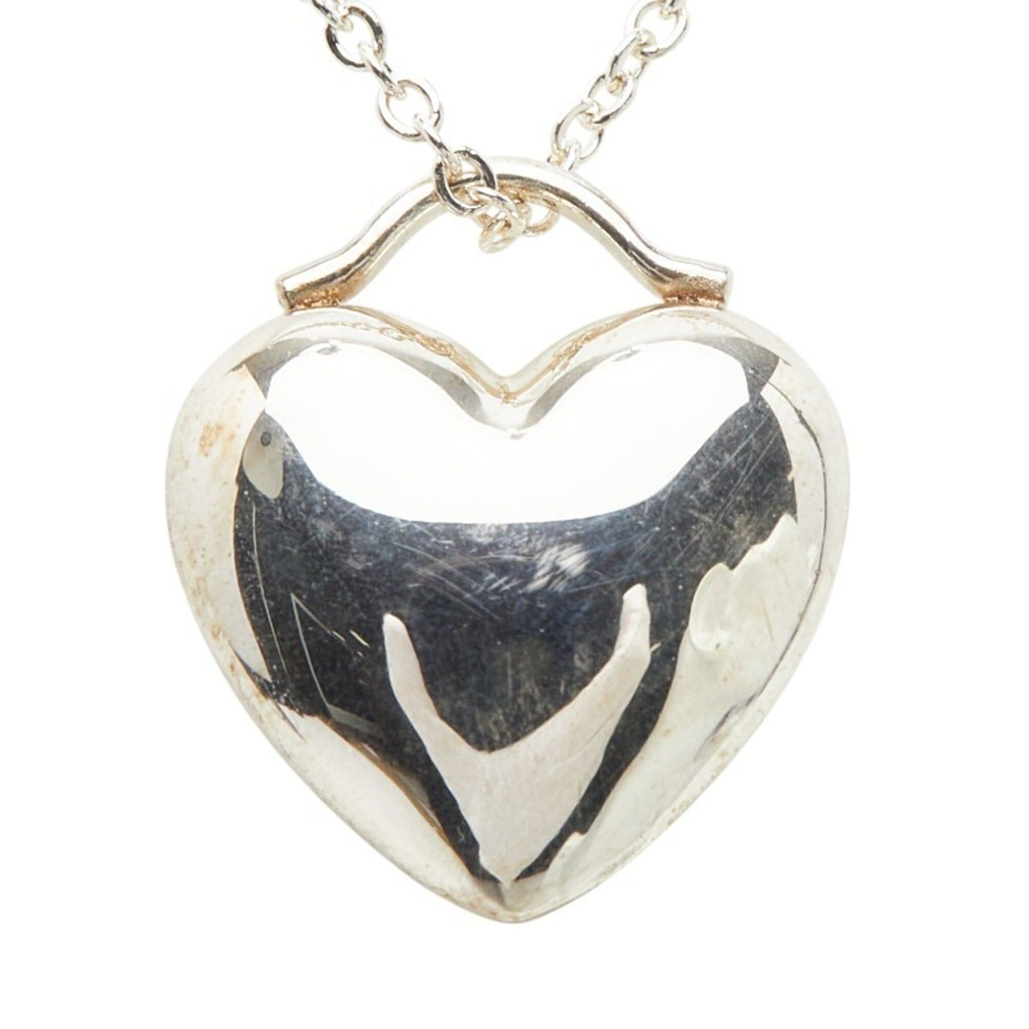 Tiffany & Co. Tiffany & Co. Heart Motif Chain Pendant Necklace, SV925 Silver, Women's. Size ONE SIZE - 4 Thumbnail
