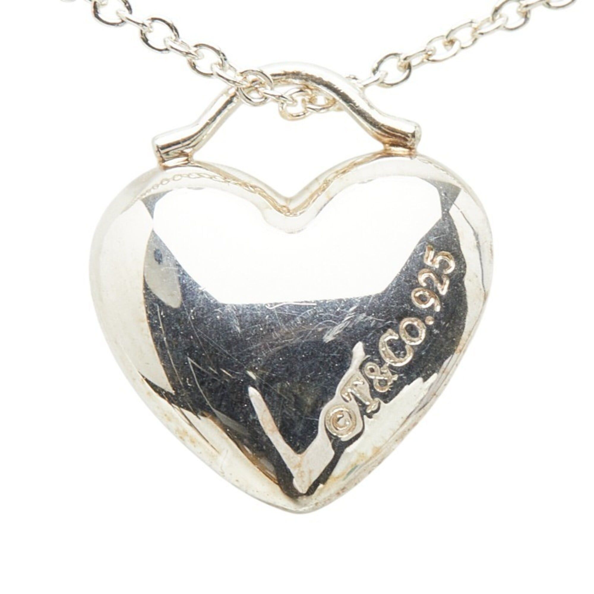 Tiffany & Co. Tiffany & Co. Heart Motif Chain Pendant Necklace, SV925 Silver, Women's. Size ONE SIZE - 3 Thumbnail