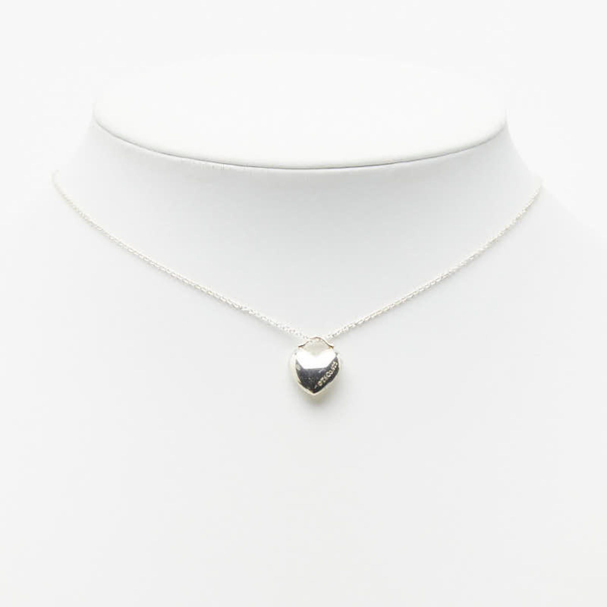 Tiffany & Co. Tiffany & Co. Heart Motif Chain Pendant Necklace, SV925 Silver, Women's. Size ONE SIZE - 7 Thumbnail