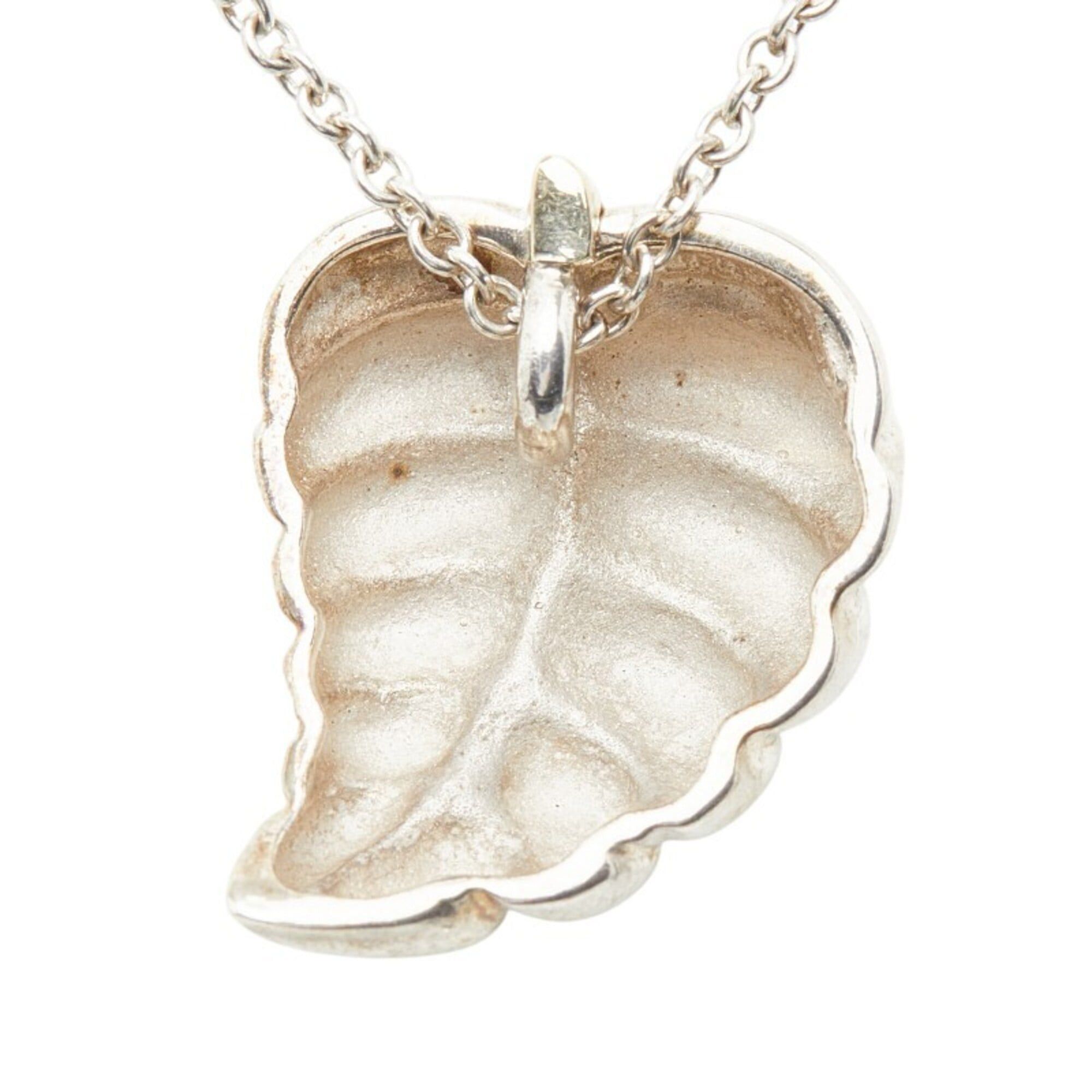 Tiffany & Co. Tiffany & Co. Leaf Motif Chain Pendant Necklace, SV925 Sterling Silver, 18K Yellow Gold (750), Women's. Size ONE SIZE - 4 Thumbnail