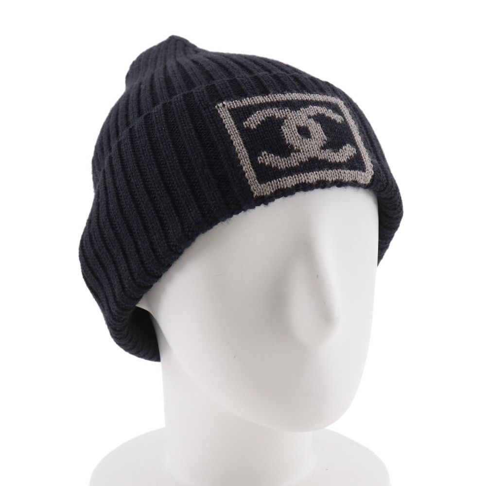 Chanel Chanel Chanel Coco Mark Wool Silk Cashmere Hat Textile Hats DUTY FREE for USA Size ONE SIZE - 2 Thumbnail