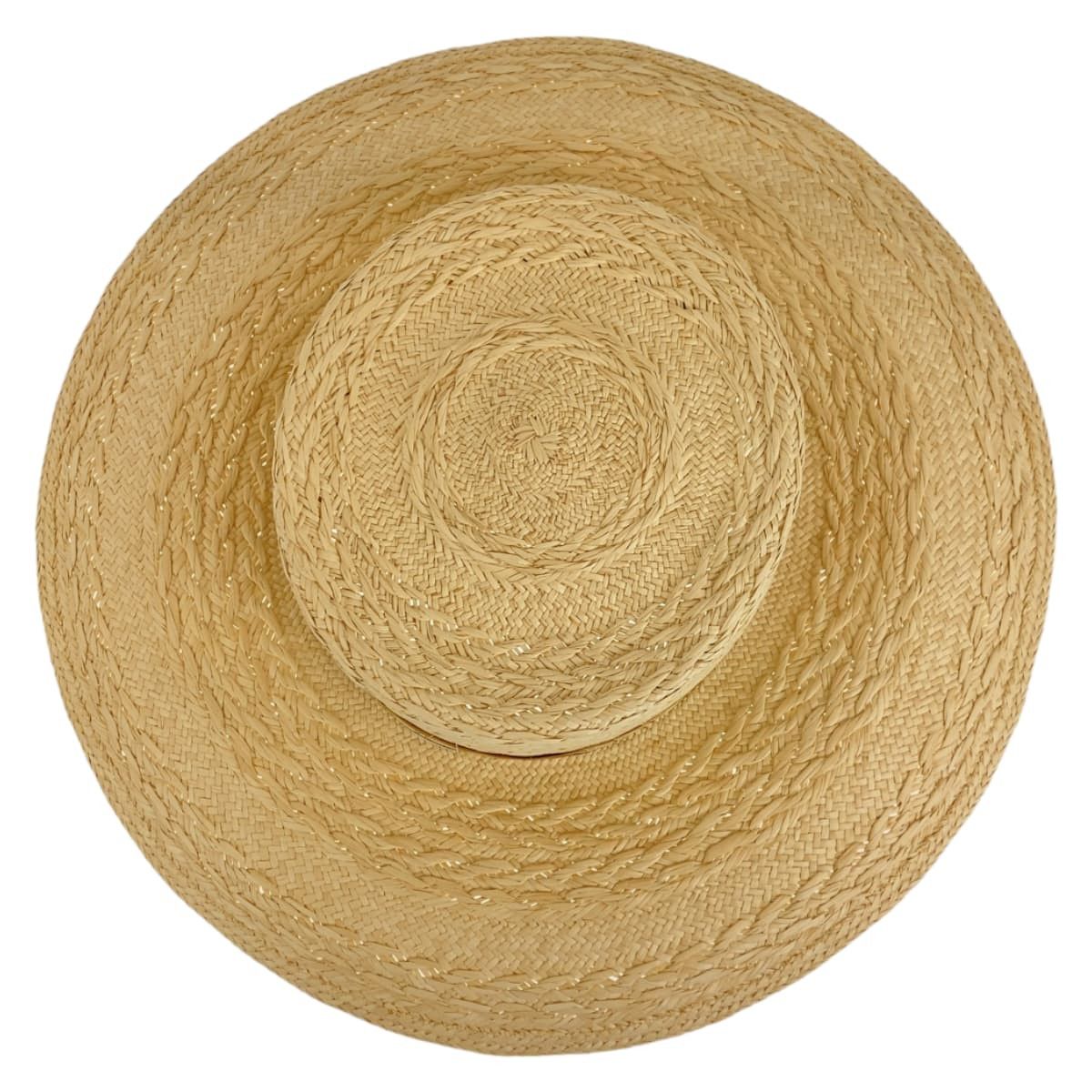 Hermes Hermes Hermes Andalusia Straw Polyester Hat Plant-based Hats DUTY FREE for USA Size ONE SIZE - 7 Thumbnail