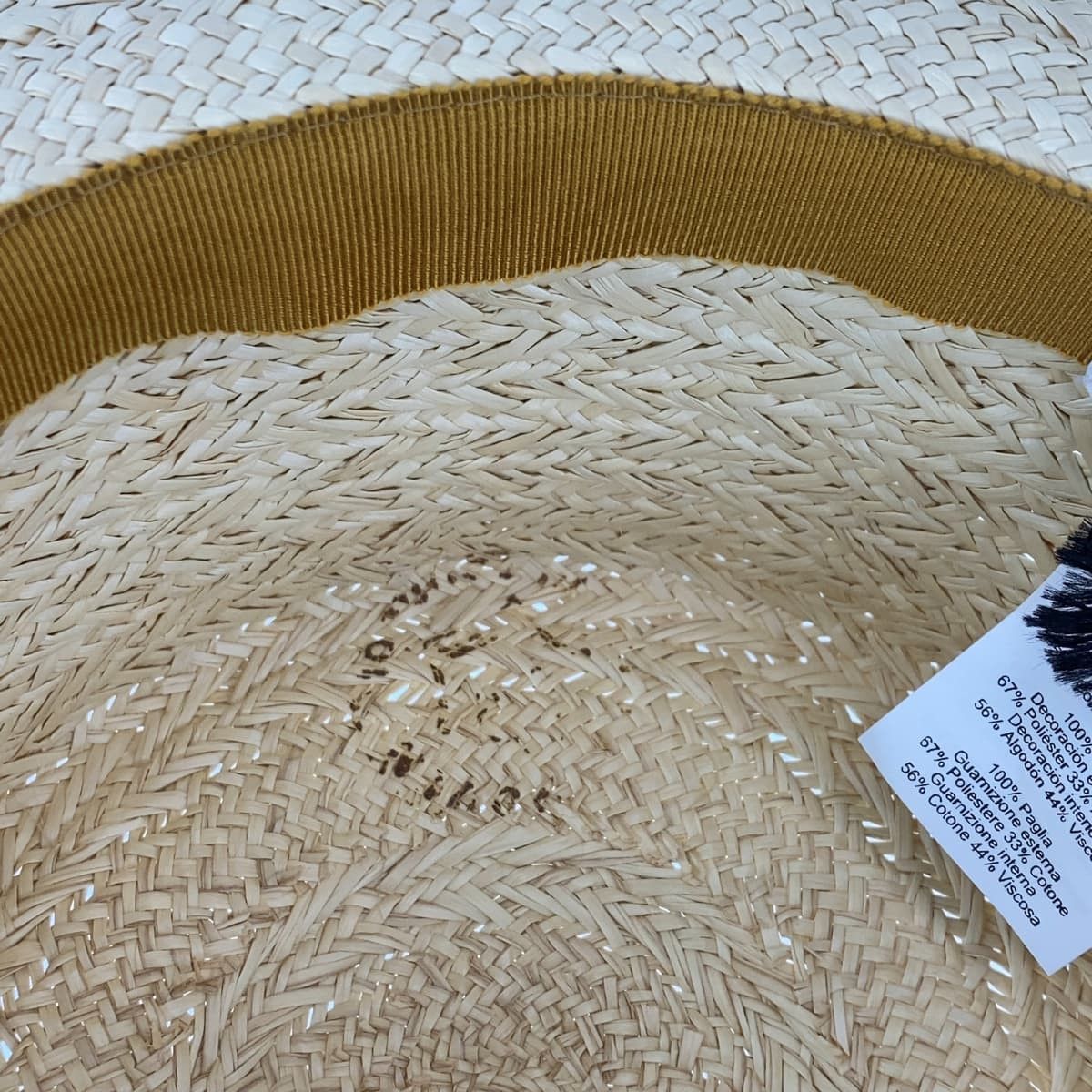 Hermes Hermes Hermes Andalusia Straw Polyester Hat Plant-based Hats DUTY FREE for USA Size ONE SIZE - 9 Thumbnail