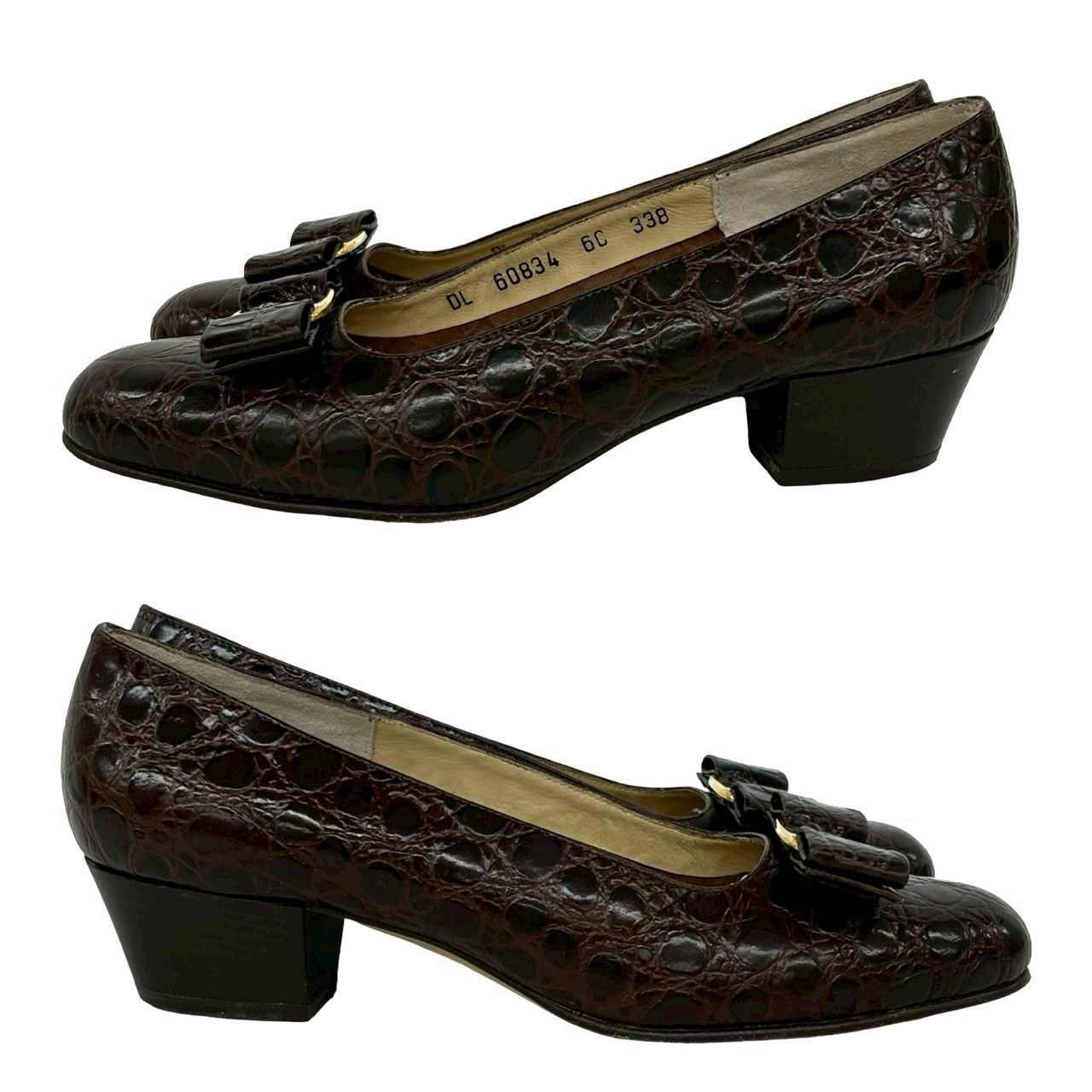 Salvatore Ferragamo Salvatore Ferragamo Salvatore Ferragamo Leather Pumps Leather Shoes DUTY FREE for USA Size ONE SIZE - 5 Thumbnail