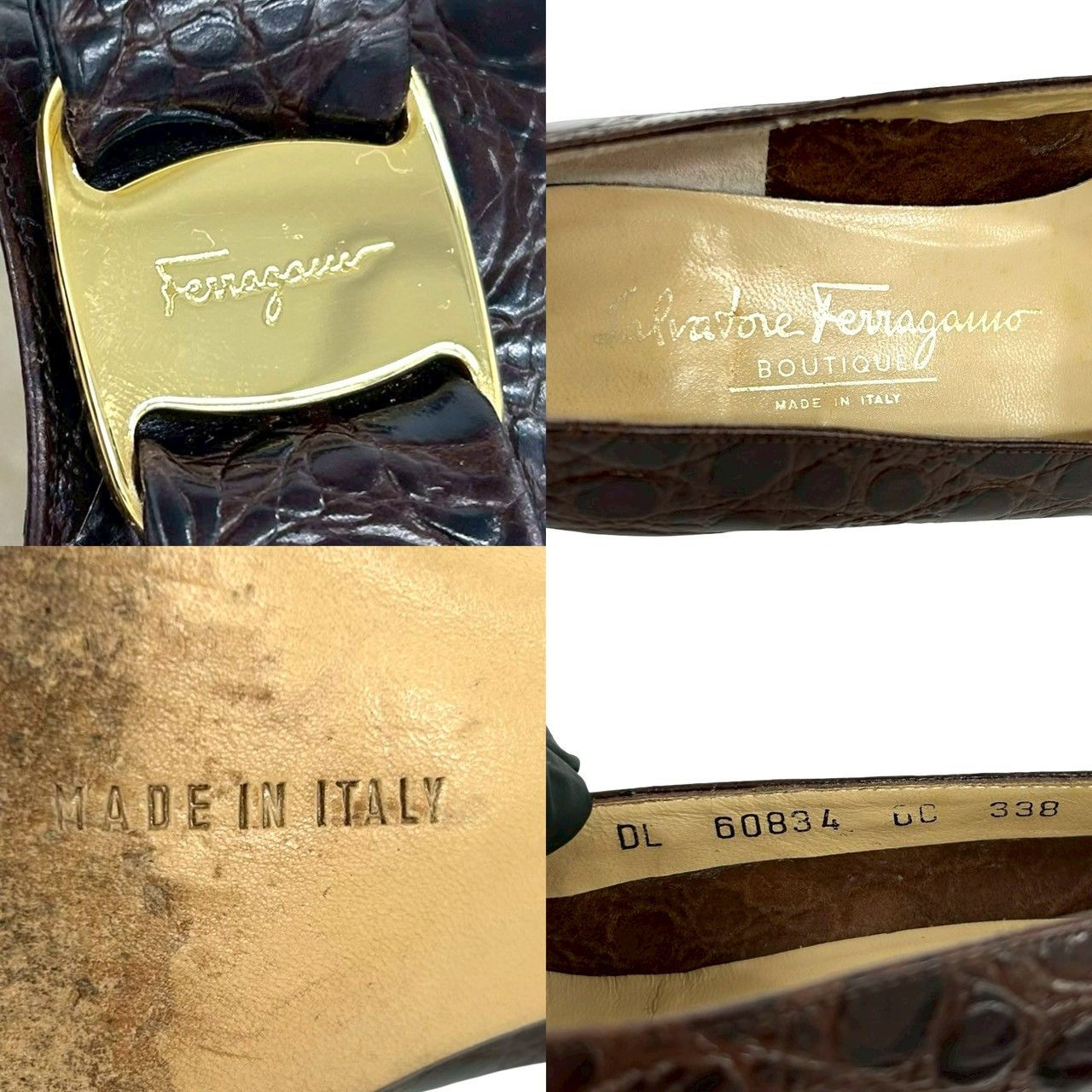 Salvatore Ferragamo Salvatore Ferragamo Salvatore Ferragamo Leather Pumps Leather Shoes DUTY FREE for USA Size ONE SIZE - 3 Thumbnail
