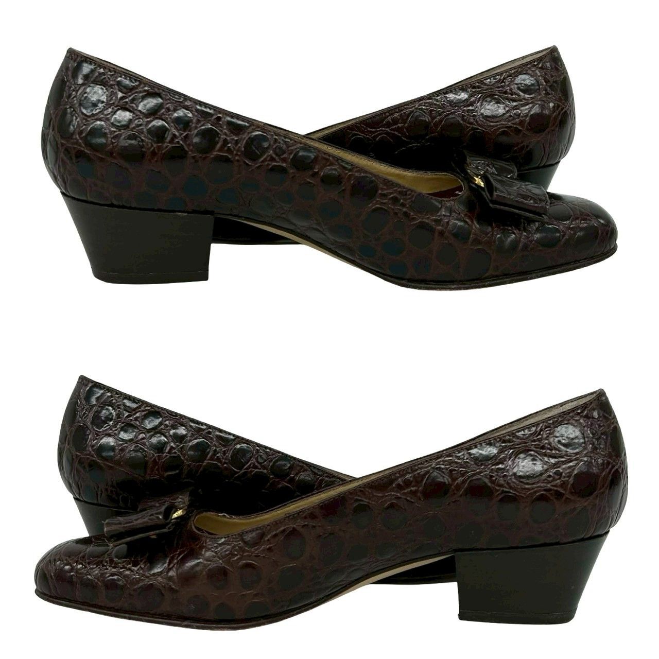 Salvatore Ferragamo Salvatore Ferragamo Salvatore Ferragamo Leather Pumps Leather Shoes DUTY FREE for USA Size ONE SIZE - 6 Thumbnail