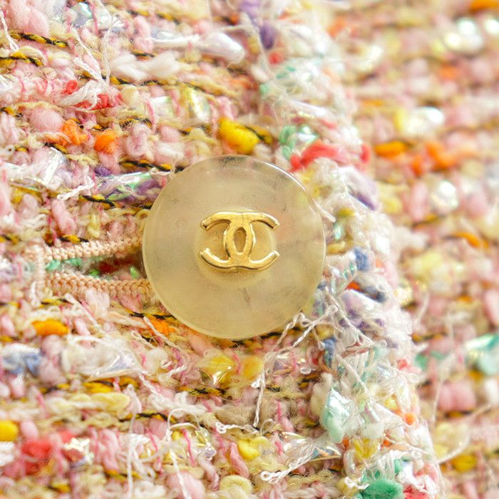 Chanel Chanel Chanel Tweed Coat Textile Outerwear P07981 DUTY FREE for USA Size ONE SIZE - 3 Thumbnail