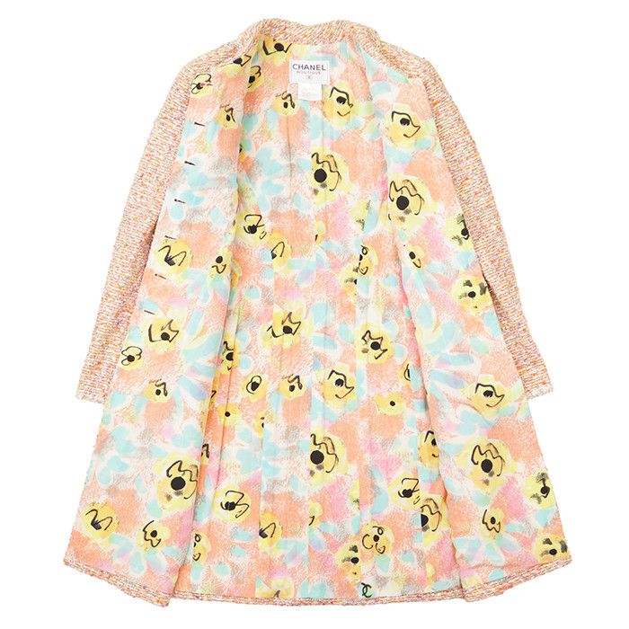 Chanel Chanel Chanel Tweed Coat Textile Outerwear P07981 DUTY FREE for USA Size ONE SIZE - 8 Thumbnail