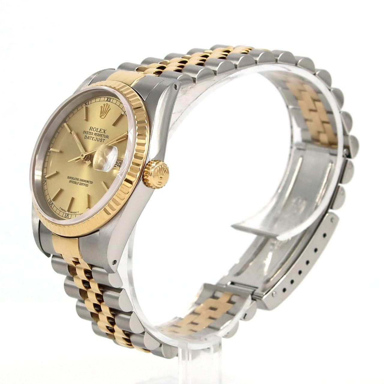 Rolex Rolex Rolex Datejust Stainless Steel Yellow Gold Automatic Metal Automatic 16233 DUTY FREE for USA Size ONE SIZE - 2 Thumbnail