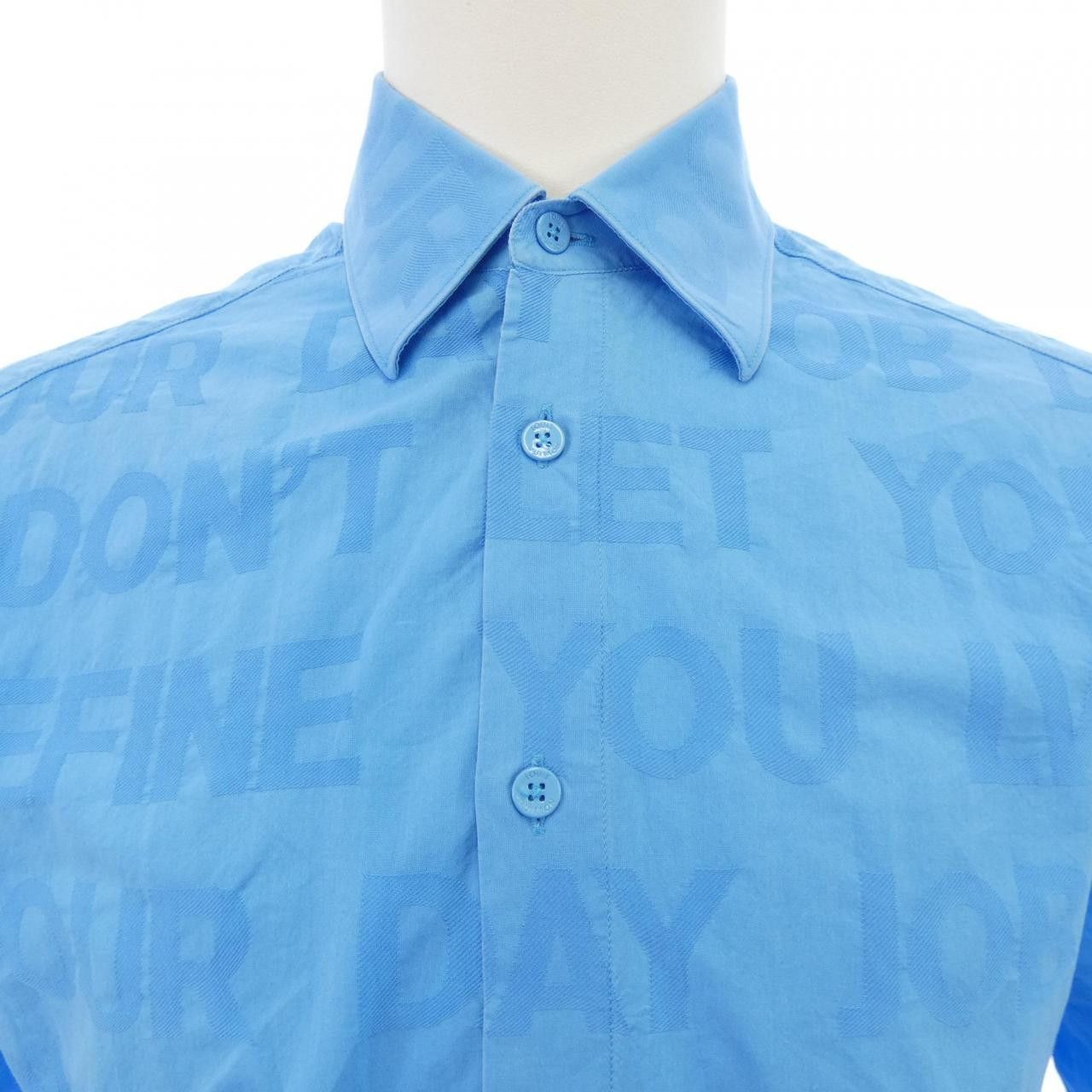 Louis Vuitton Louis Vuitton Louis Vuitton Short Sleeve Tonal Letter Shirt Shirt Textile Tops HLS19WET5 DUTY FREE for USA Size ONE SIZE - 5 Thumbnail