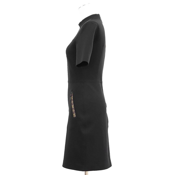 Louis Vuitton Louis Vuitton Louis Vuitton Monogram Jersey Dress Textile Dresses DUTY FREE for USA Size ONE SIZE - 5 Thumbnail
