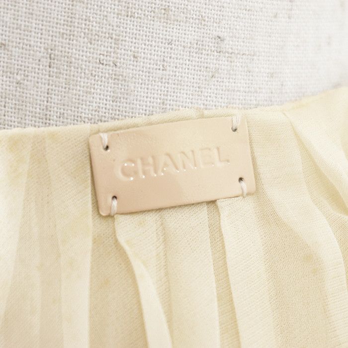 Chanel Chanel Chanel Silk Pleated Chiffon Skirt Textile Skirts 00AP16531 DUTY FREE for USA Size ONE SIZE - 4 Thumbnail
