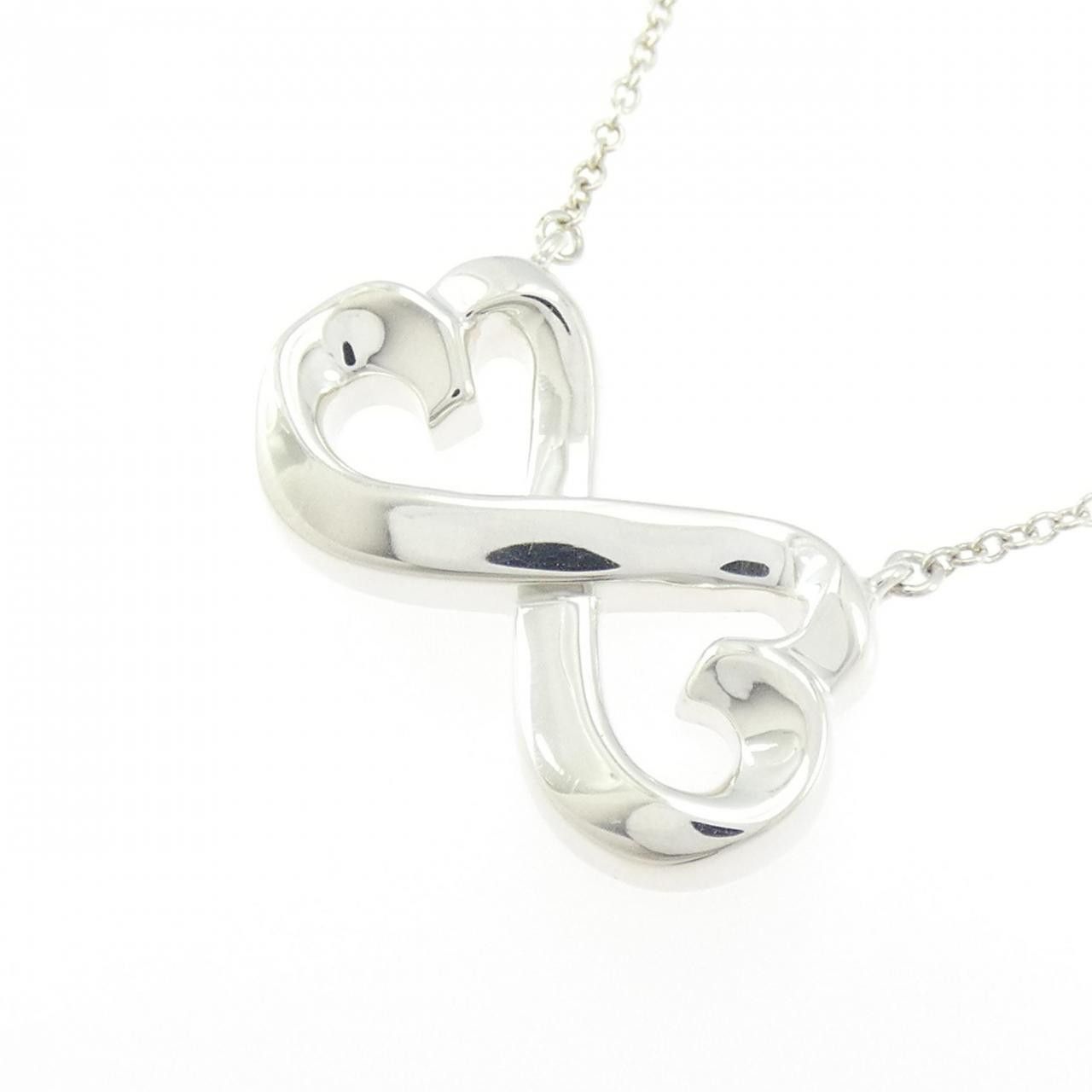 Tiffany & Co. Tiffany & Co. Tiffany Double Loving Heart 925 Silver Necklace Precious Metal Necklace DUTY FREE for USA Size ONE SIZE - 3 Thumbnail