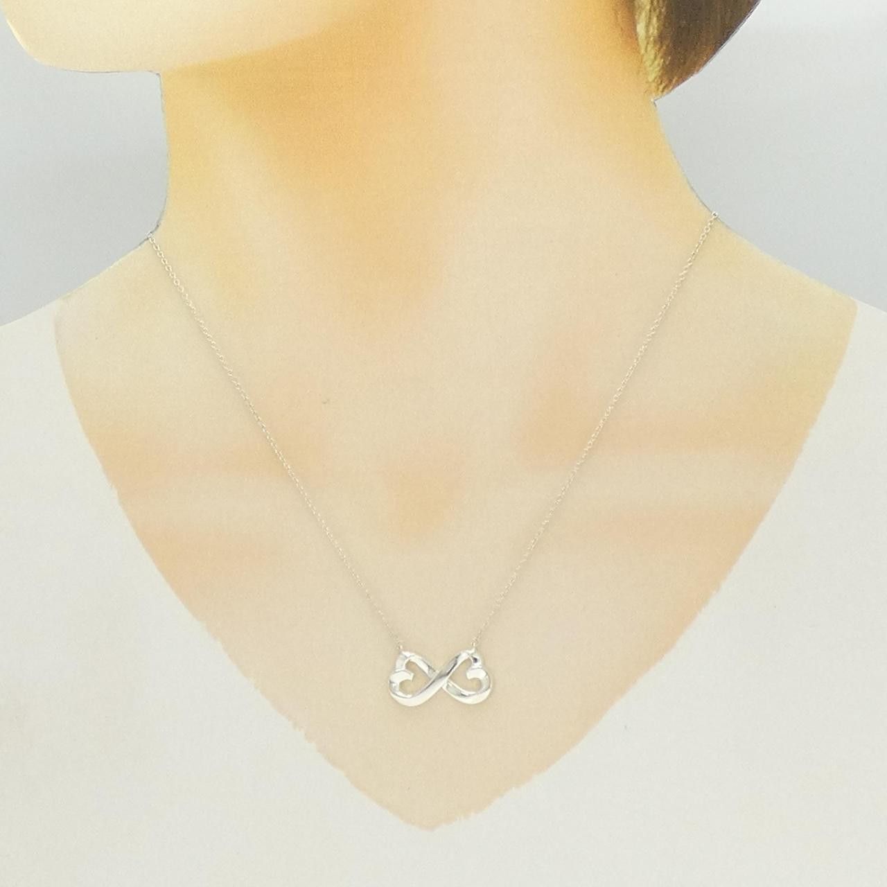 Tiffany & Co. Tiffany & Co. Tiffany Double Loving Heart 925 Silver Necklace Precious Metal Necklace DUTY FREE for USA Size ONE SIZE - 6 Thumbnail