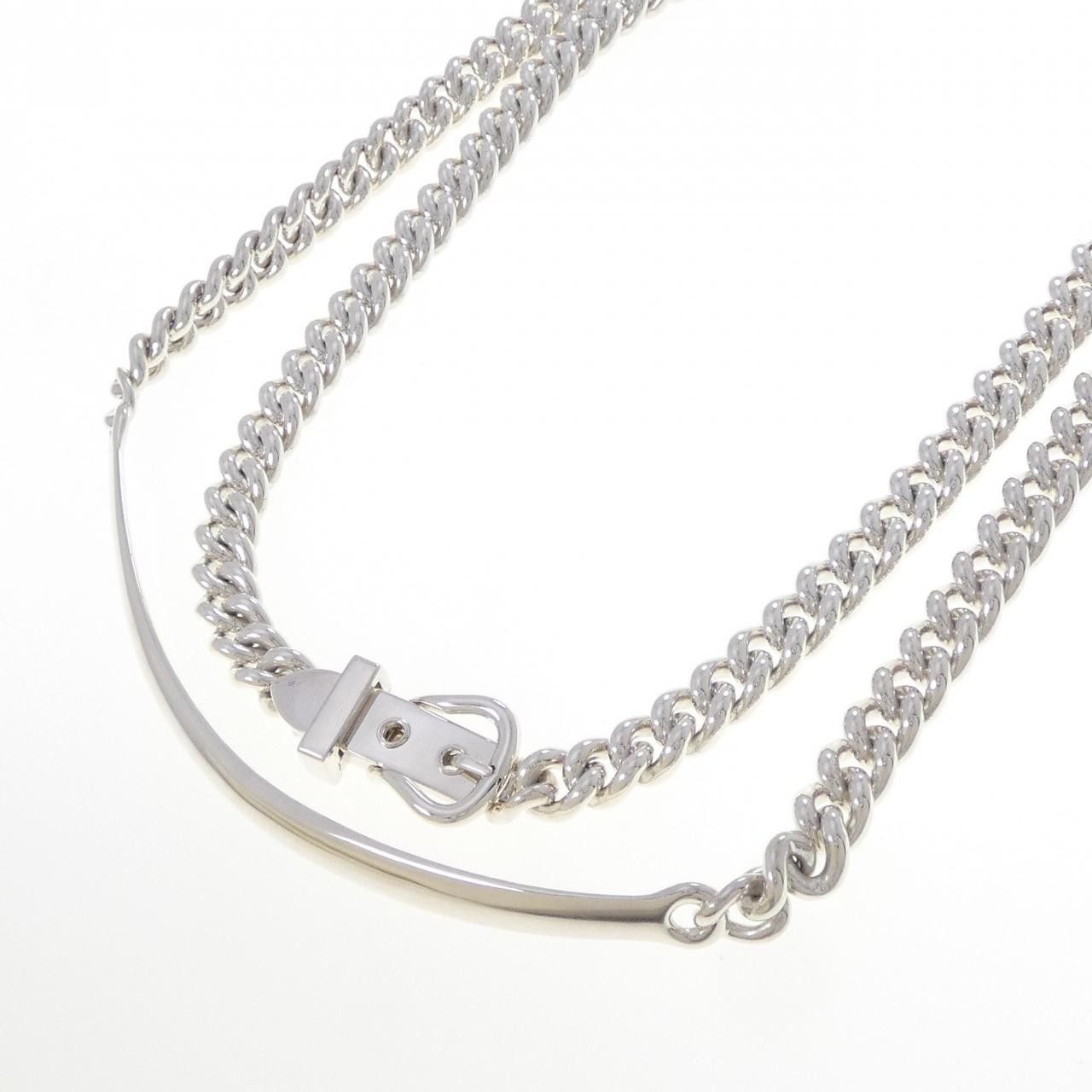 Hermes Hermes Hermes Boucle Sellier Inflexible 925 Silver Necklace 42cm Precious Metal Necklace DUTY FREE for USA Size ONE SIZE - 2 Thumbnail