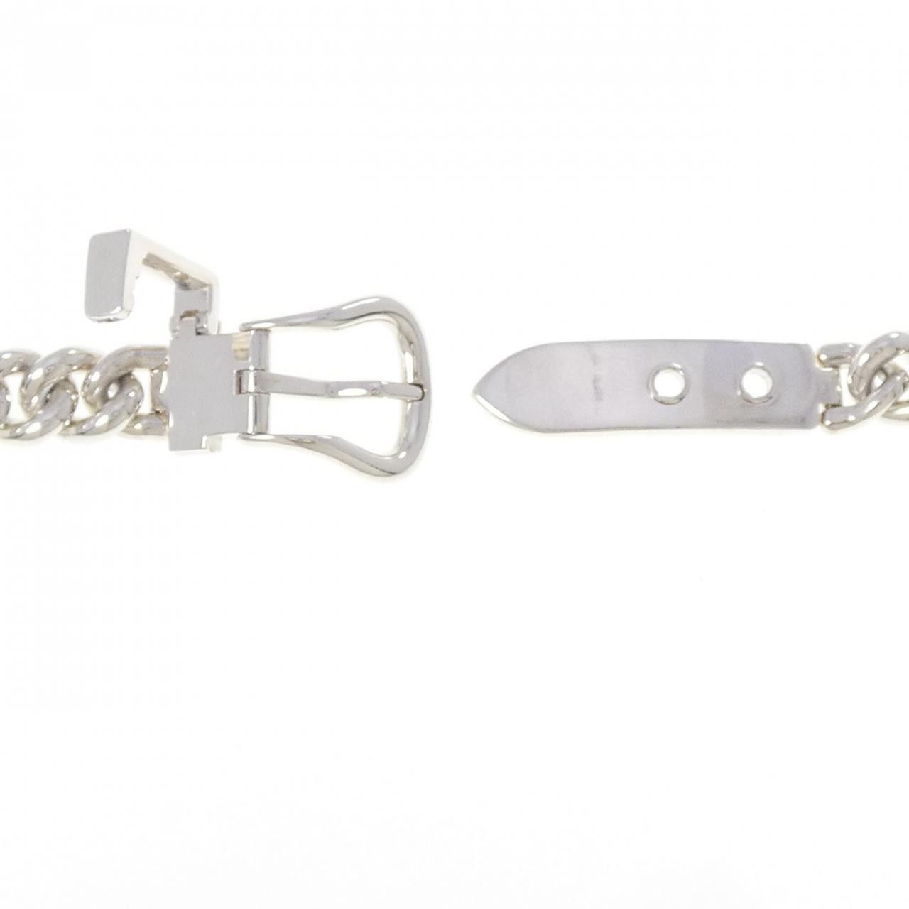 Hermes Hermes Hermes Boucle Sellier Inflexible 925 Silver Necklace 42cm Precious Metal Necklace DUTY FREE for USA Size ONE SIZE - 5 Thumbnail