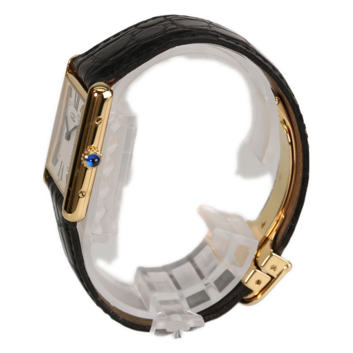 Cartier Cartier Cartier Must Tank Vermeil 925 Quartz Precious Metal Quartz DUTY FREE for USA Size ONE SIZE - 2 Thumbnail
