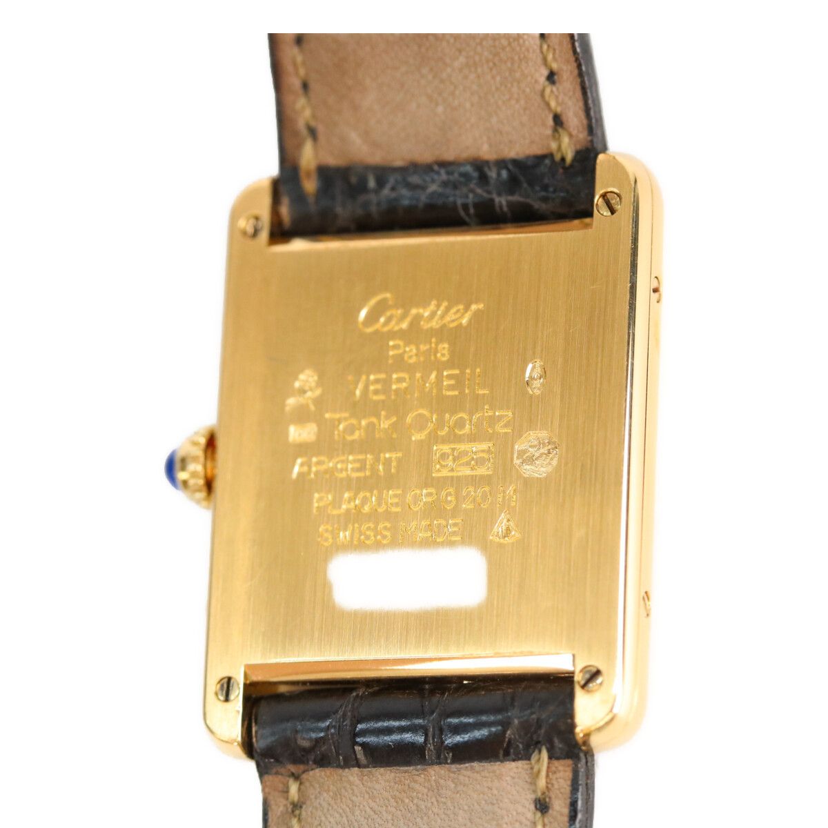 Cartier Cartier Cartier Must Tank Vermeil 925 Quartz Precious Metal Quartz DUTY FREE for USA Size ONE SIZE - 6 Thumbnail