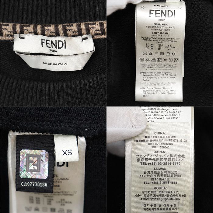 Fendi Fendi Fendi Embroidered Mesh Cropped Sweatshirt Textile Sweatshirts & Hoodies DUTY FREE for USA Size ONE SIZE - 10 Thumbnail