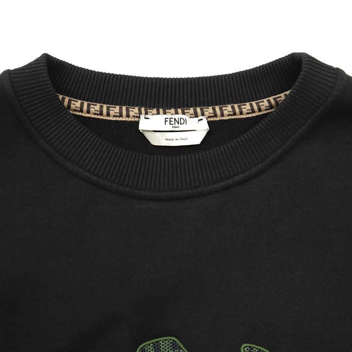 Fendi Fendi Fendi Embroidered Mesh Cropped Sweatshirt Textile Sweatshirts & Hoodies DUTY FREE for USA Size ONE SIZE - 11 Thumbnail