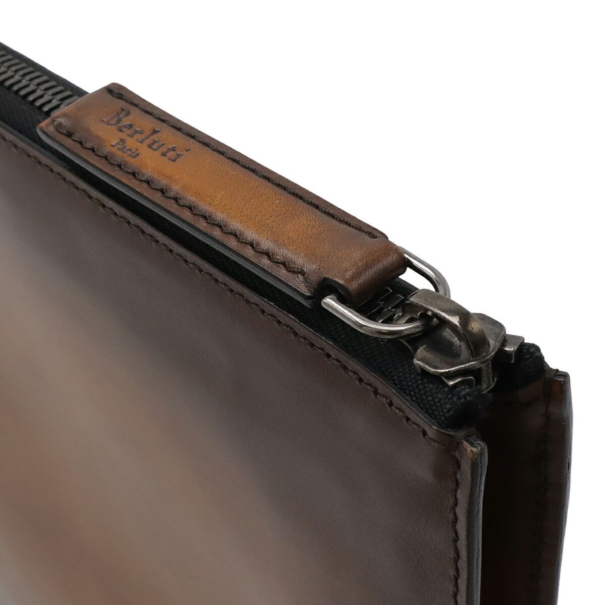 Berluti Berluti Berluti Calligraphy Nino XL Venetian Leather Clutch Bag Leather Clutch Bag DUTY FREE for USA Size ONE SIZE - 4 Thumbnail