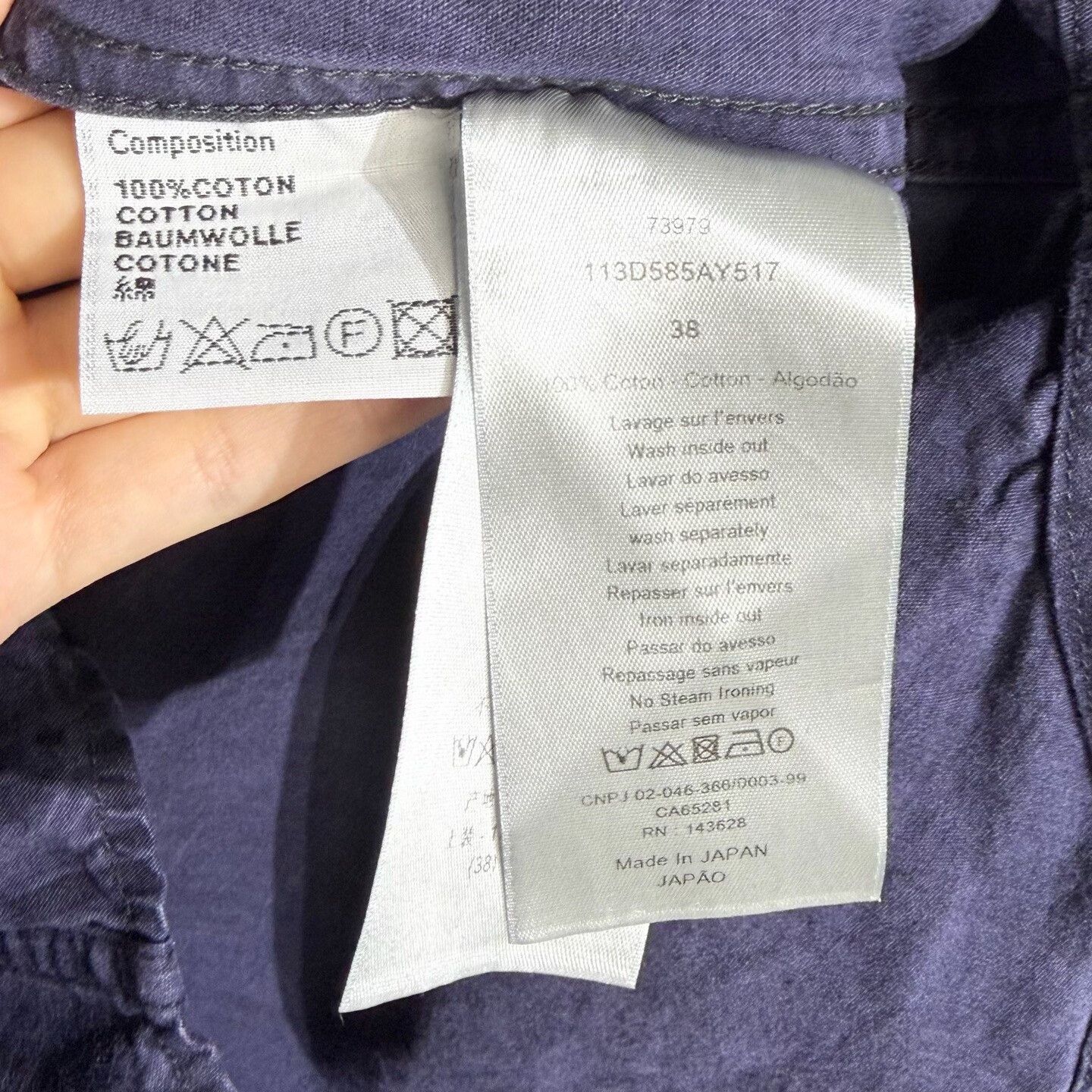 Dior Dior Oblique Denim Navy Jacket Size US M / EU 48-50 / 2 - 4 Thumbnail