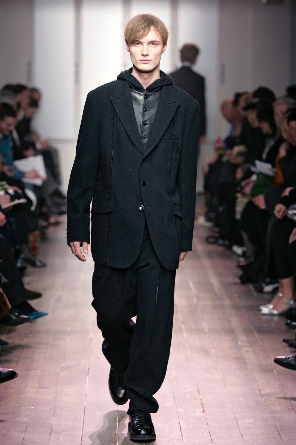 Yohji Yamamoto Yohji Yamamoto 05AW Ripped Leather Trousers Size US 26 / EU 42 - 3 Thumbnail