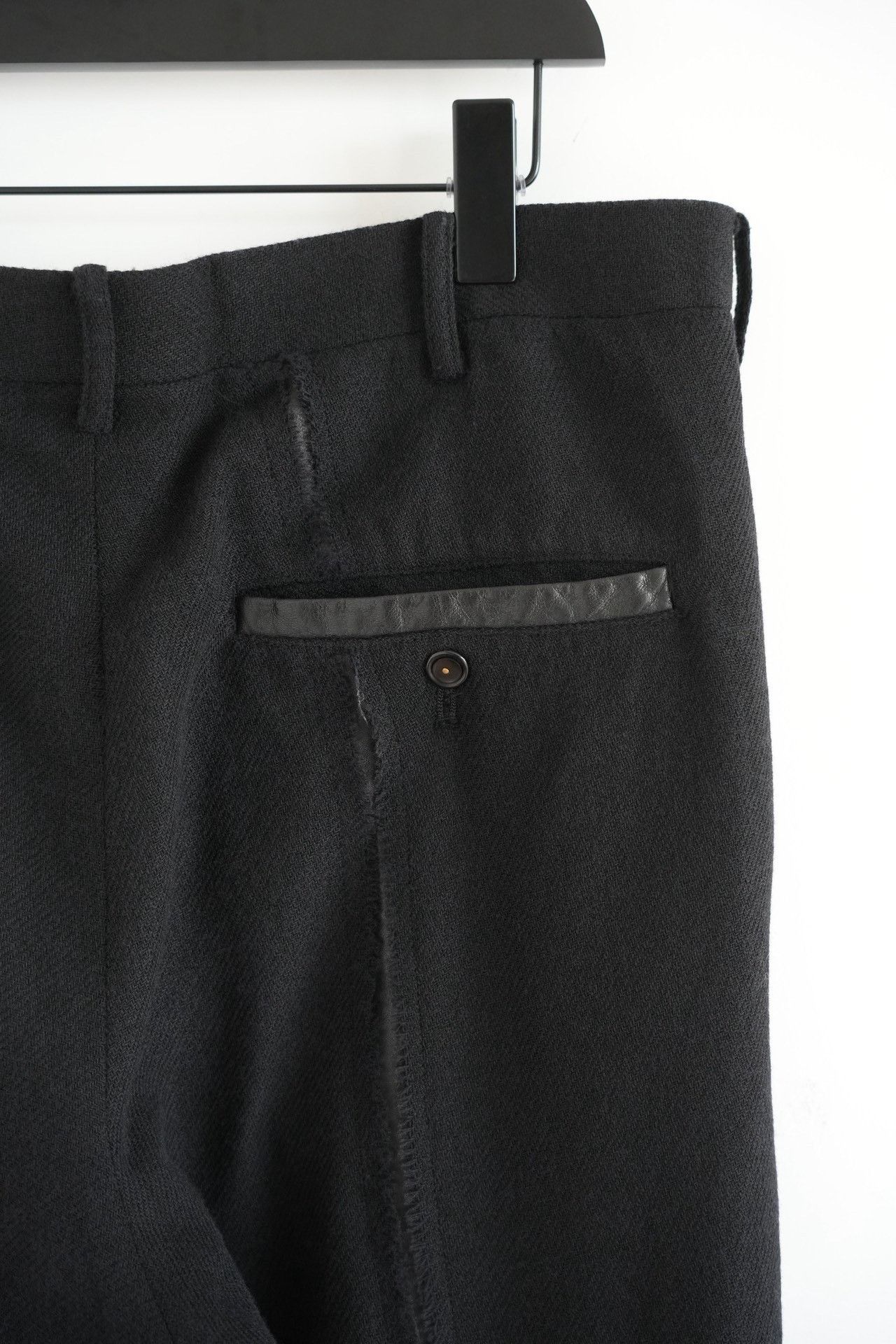 Yohji Yamamoto Yohji Yamamoto 05AW Ripped Leather Trousers Size US 26 / EU 42 - 6 Thumbnail