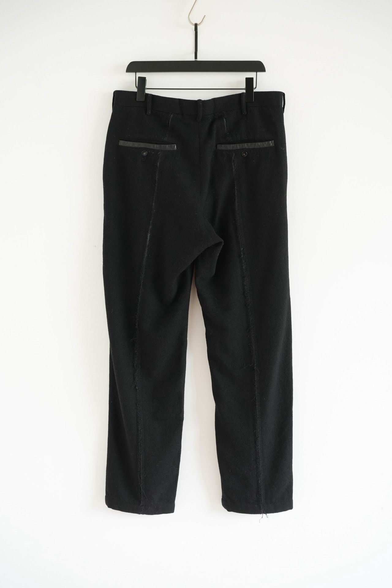 Yohji Yamamoto Yohji Yamamoto 05AW Ripped Leather Trousers Size US 26 / EU 42 - 2 Thumbnail