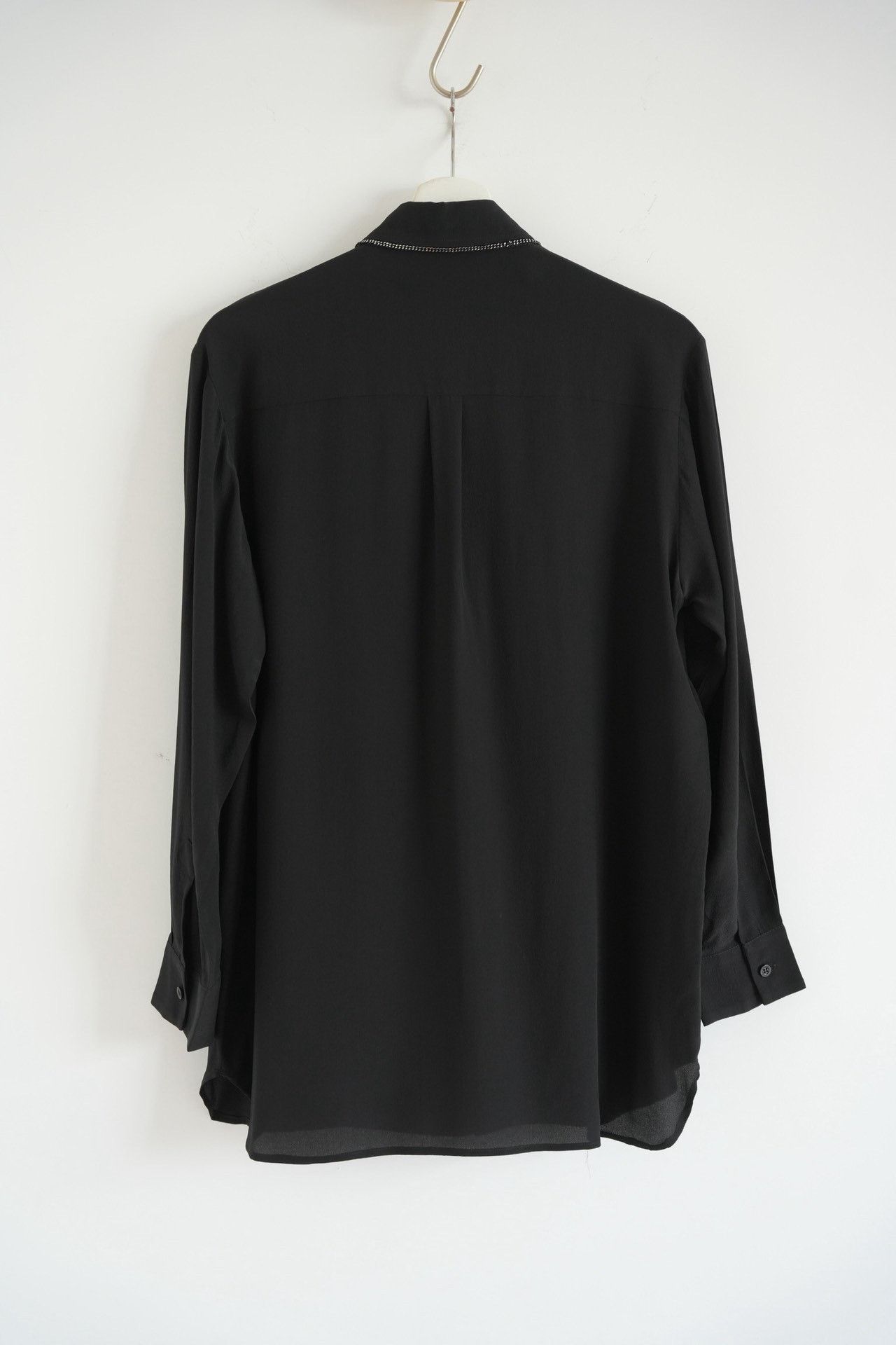 Boutique Moschino Moschino Cuban Chain Silk Shirt Size S / US 4 / IT 40 - 2 Thumbnail