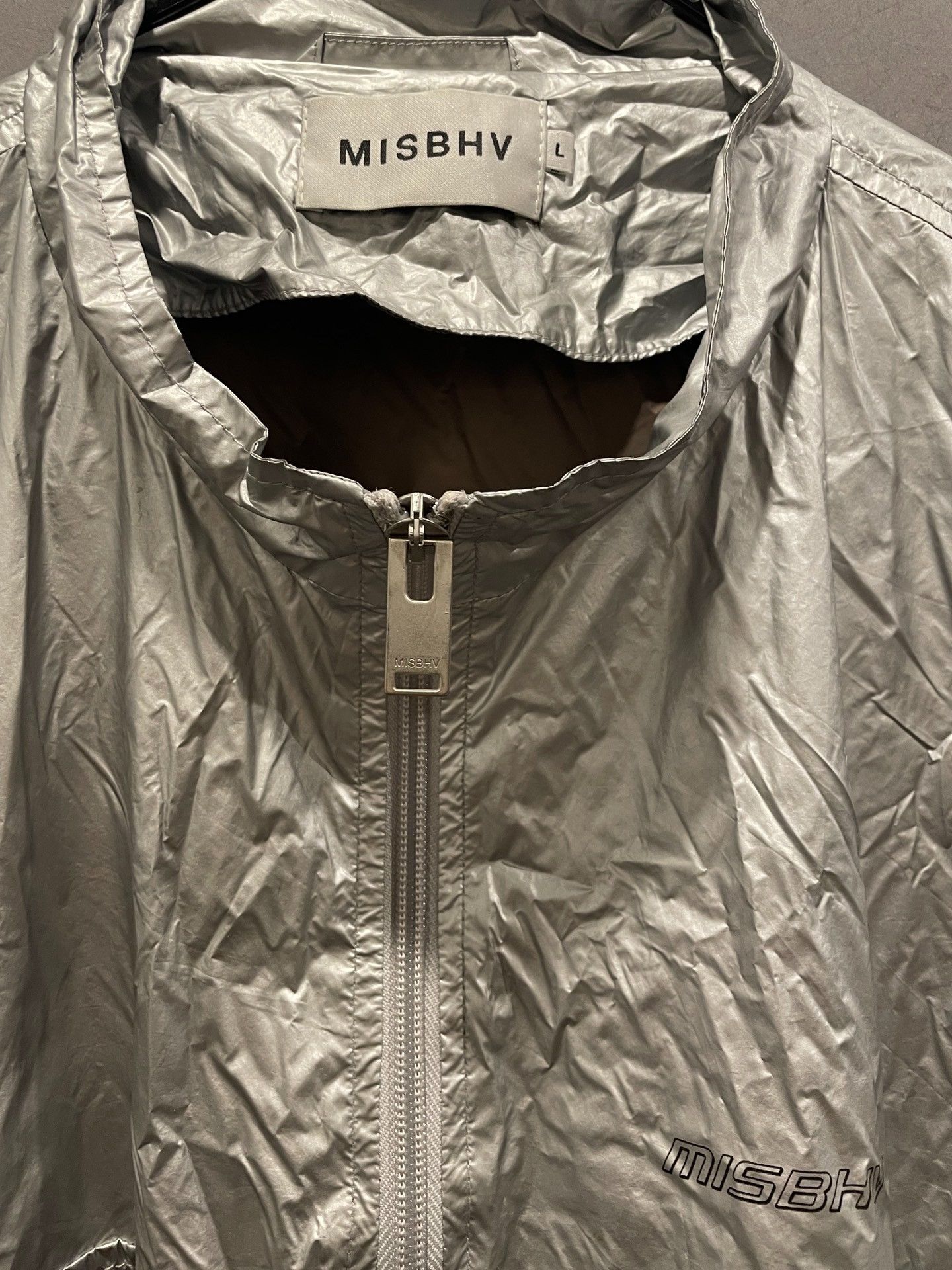 Misbhv Misbhv Silver Long Sleeve Top Size US L / EU 52-54 / 3 - 2 Thumbnail