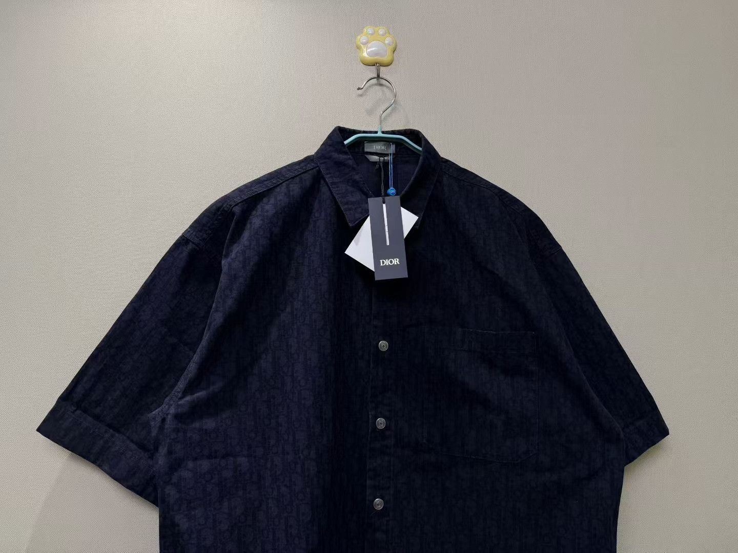 Dior DIOR All-Over Logo Denim Short Sleeve Size US M / EU 48-50 / 2 - 2 Thumbnail