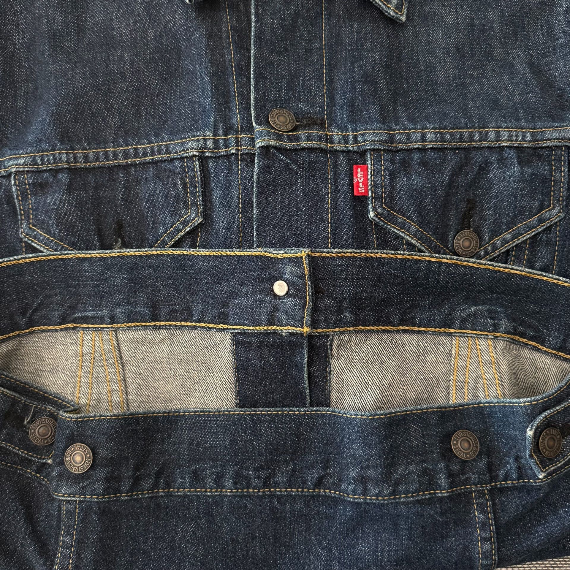 Levi's Vintage Clothing Levi's LVC 71557 J09 Denim Jacket Size US XXS / EU 40 - 7 Thumbnail
