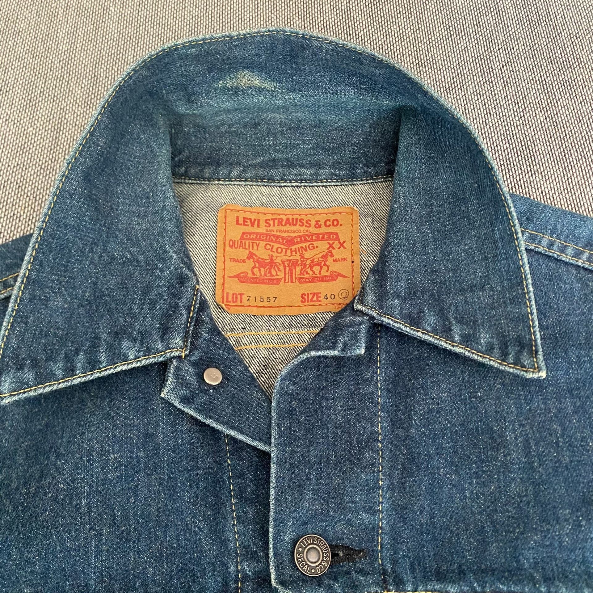 Levi's Vintage Clothing Levi's LVC71557 J30 Denim Jacket Size US XXS / EU 40 - 3 Thumbnail