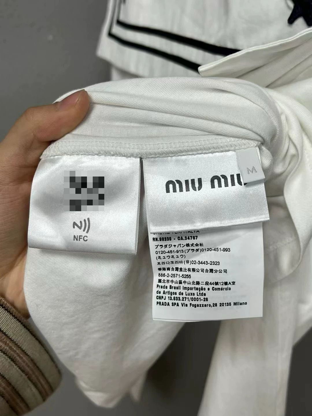 Miu Miu Miumiu Navy Collar Long Sleeve Size M / US 6-8 / IT 42-44 - 3 Thumbnail